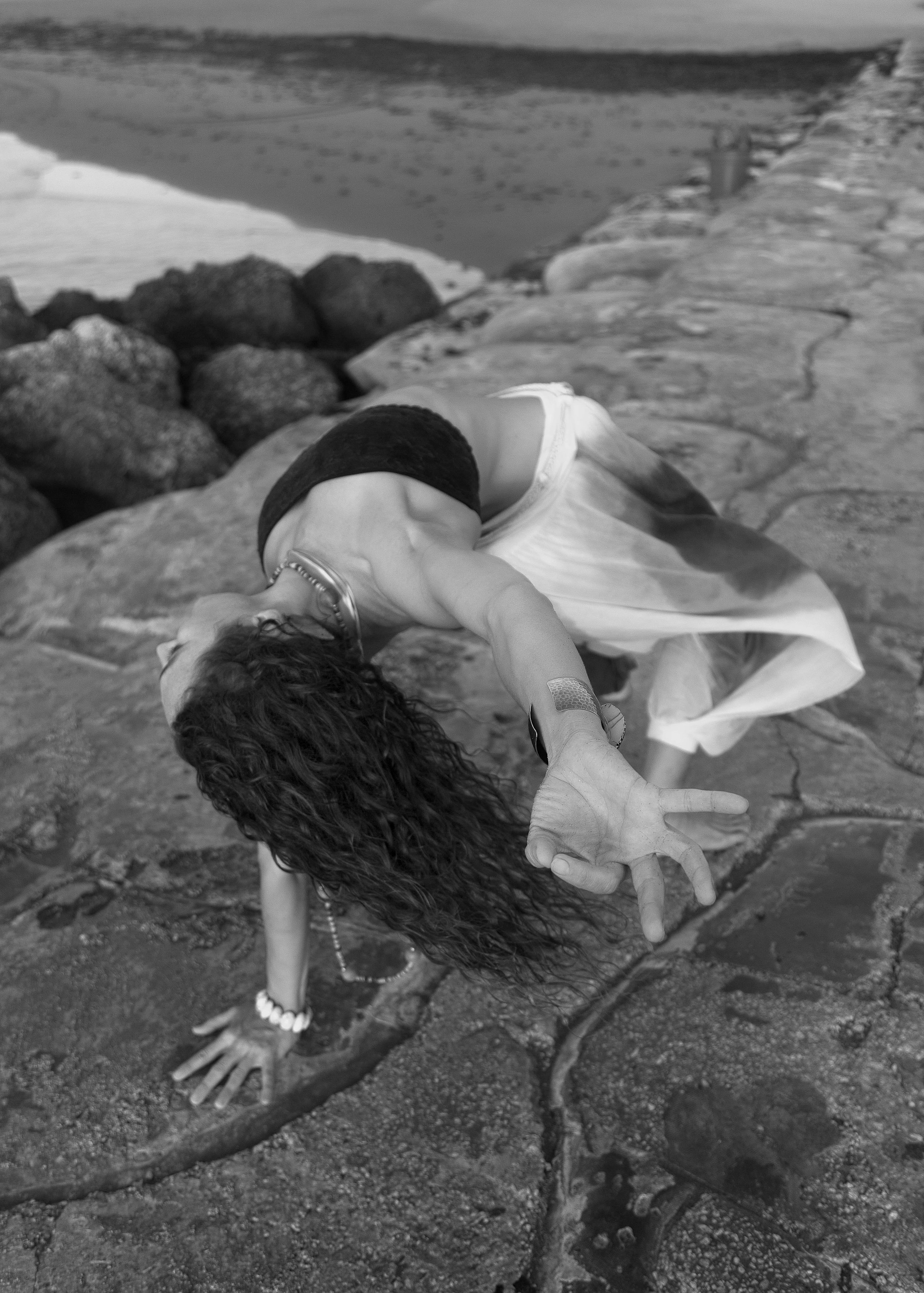 black and white yoga photography florida