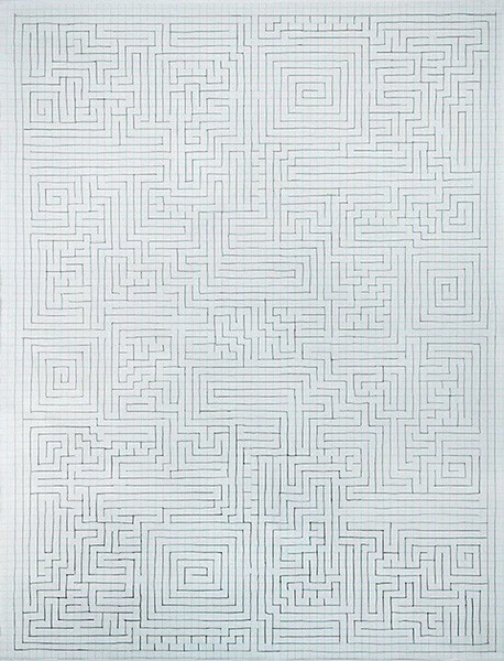 Within and Without , 2014 (detail) Installation, dimensions variable Framed graphite drawing, 23.5 x 16 inches (each)