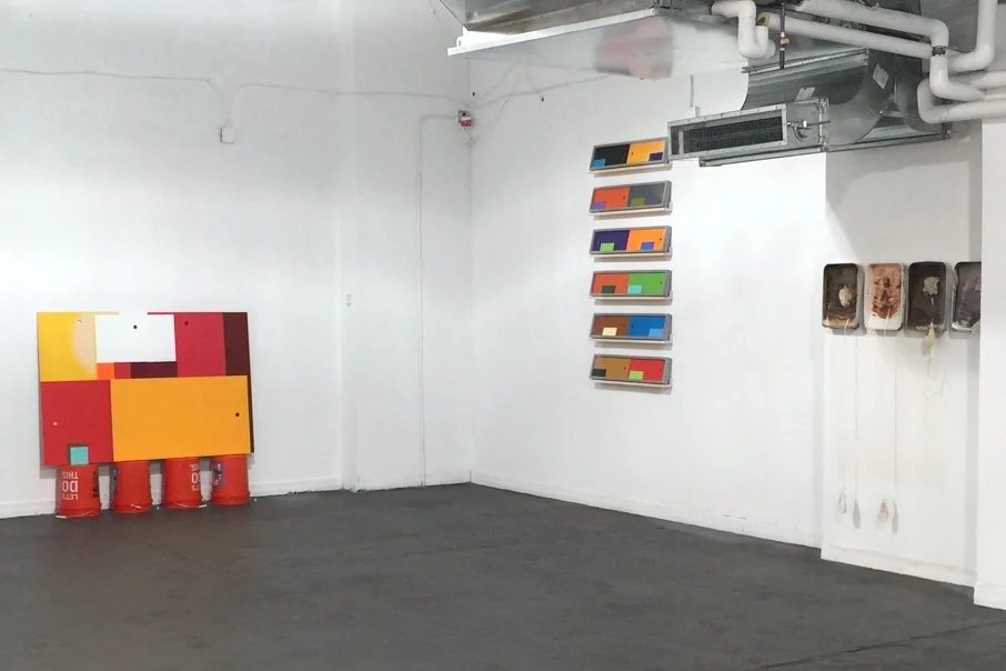 Installation view of Losing Oneself Without Getting Lost at A+E Studios January 8 - 28, 2015