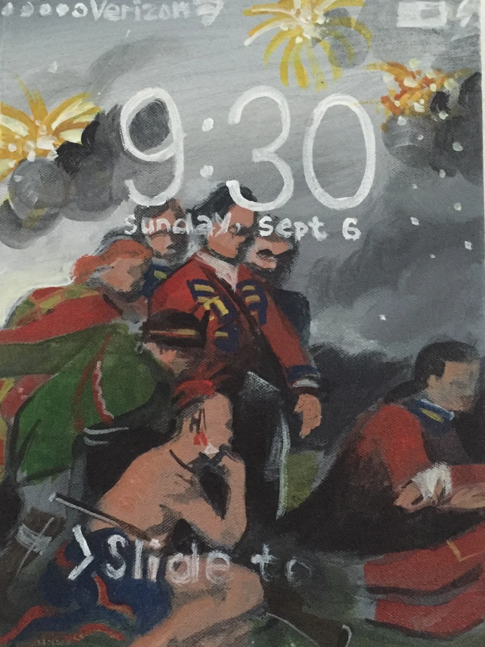  MACKENZIE YOUNGER  9:30 ,&nbsp;2015 Acrylic on canvas 11” x 8” 