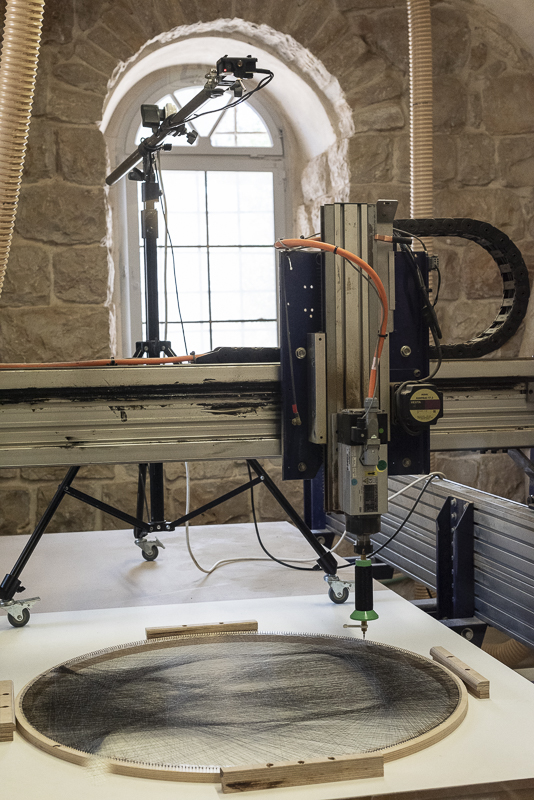 CNC machine in action