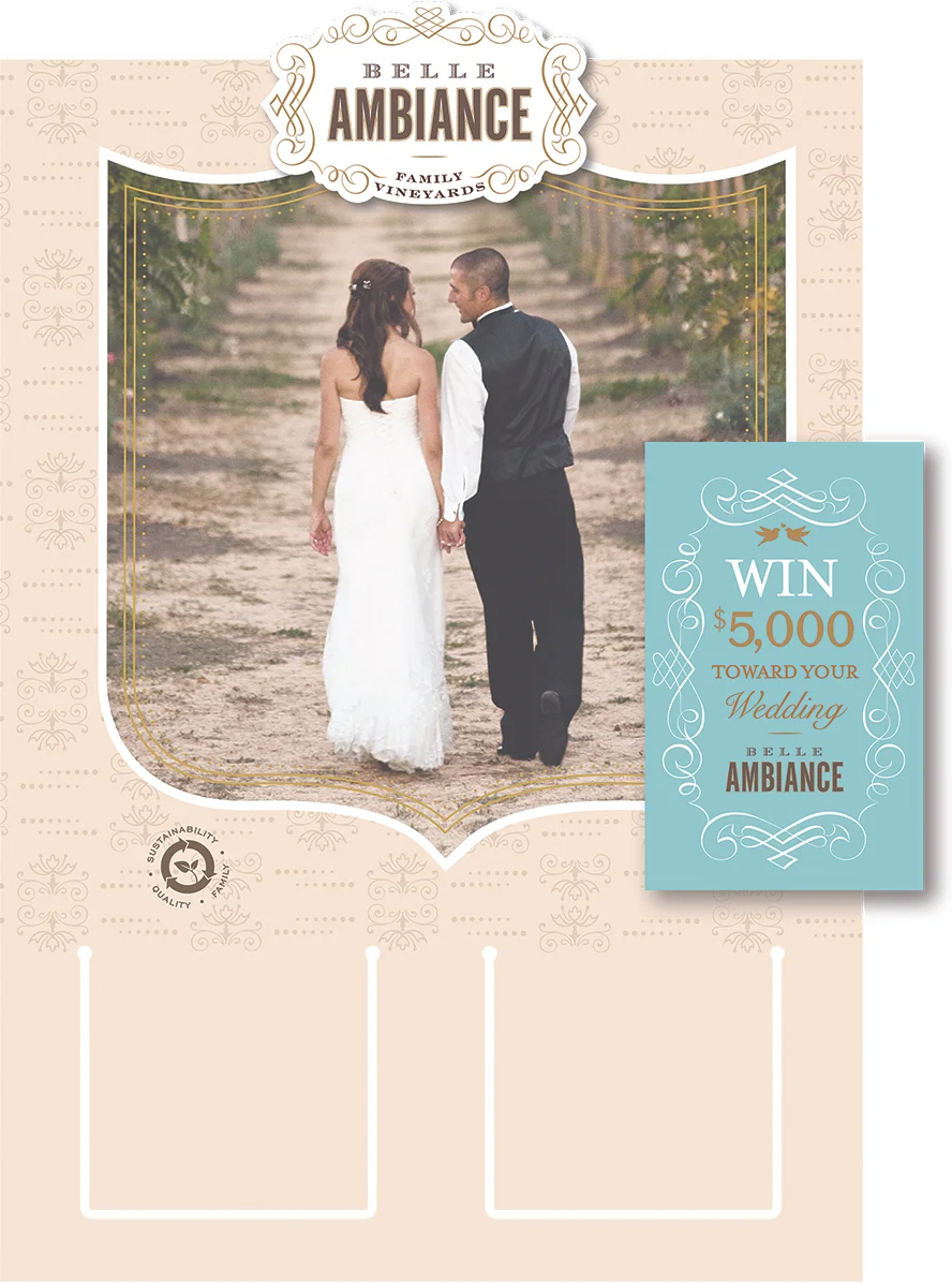 Wedding Casecard and Sweepstake Necker