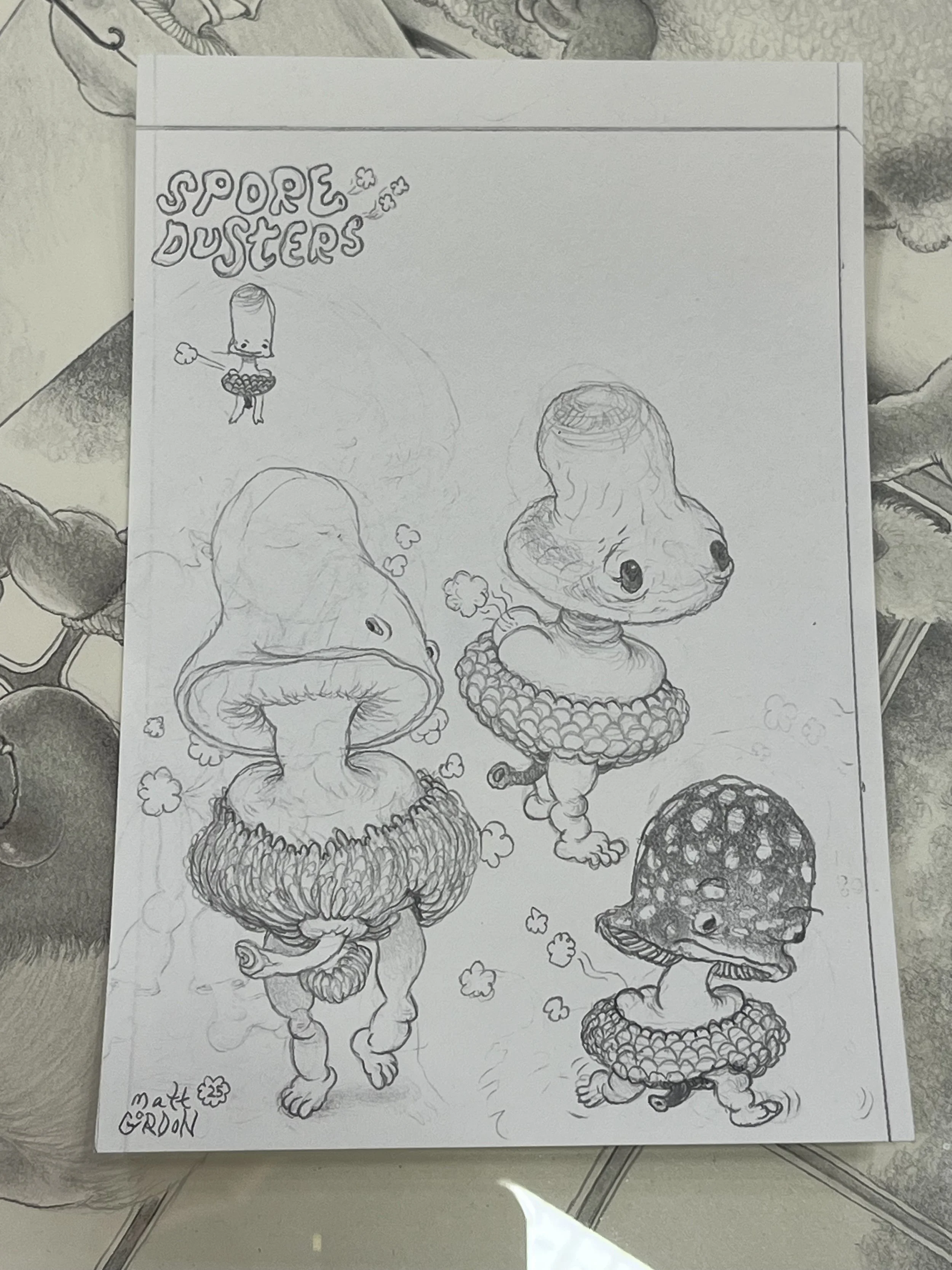 Matt Gordon original pencil sketch 2