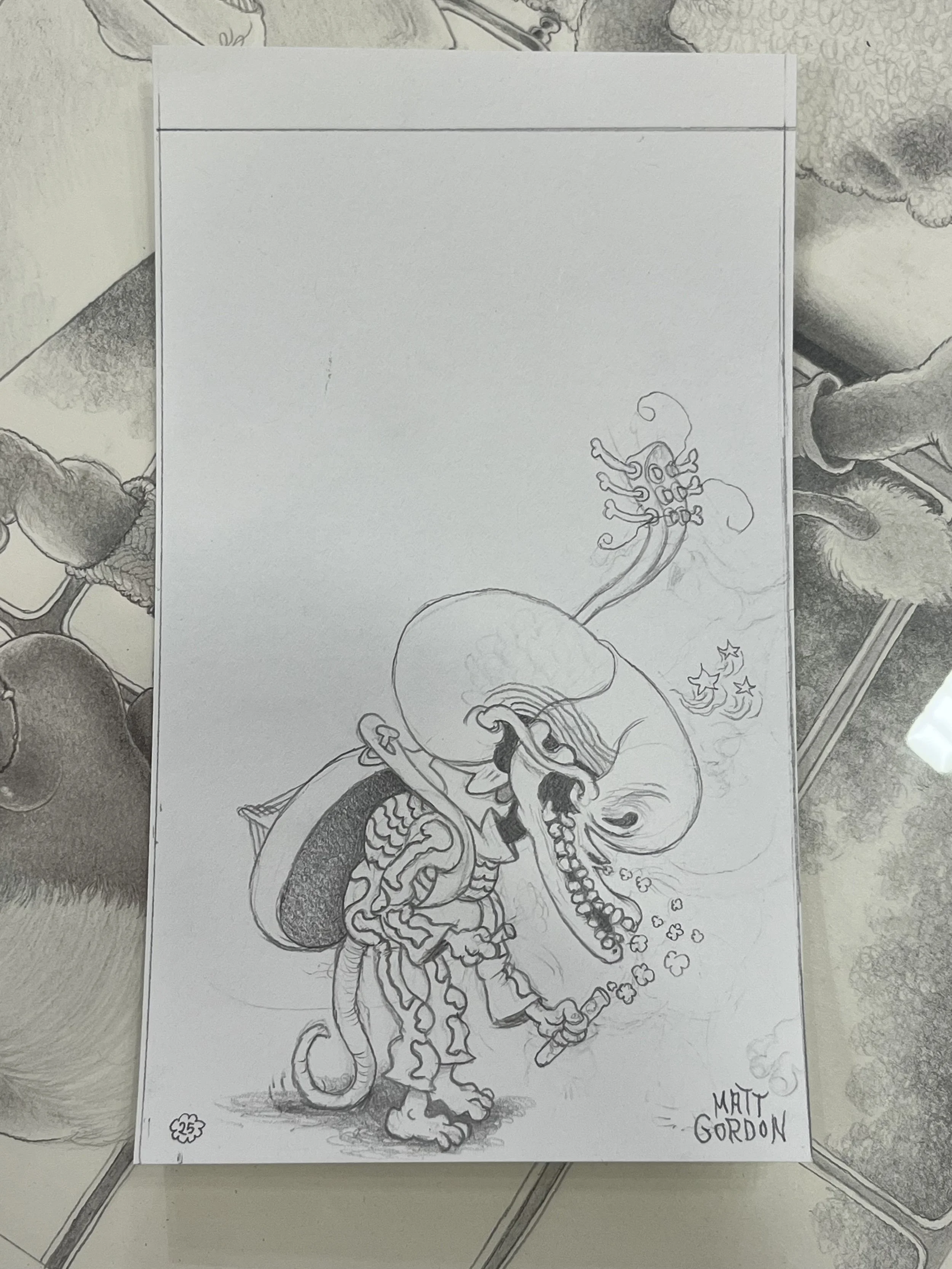 Matt Gordon Pencil sketch 1