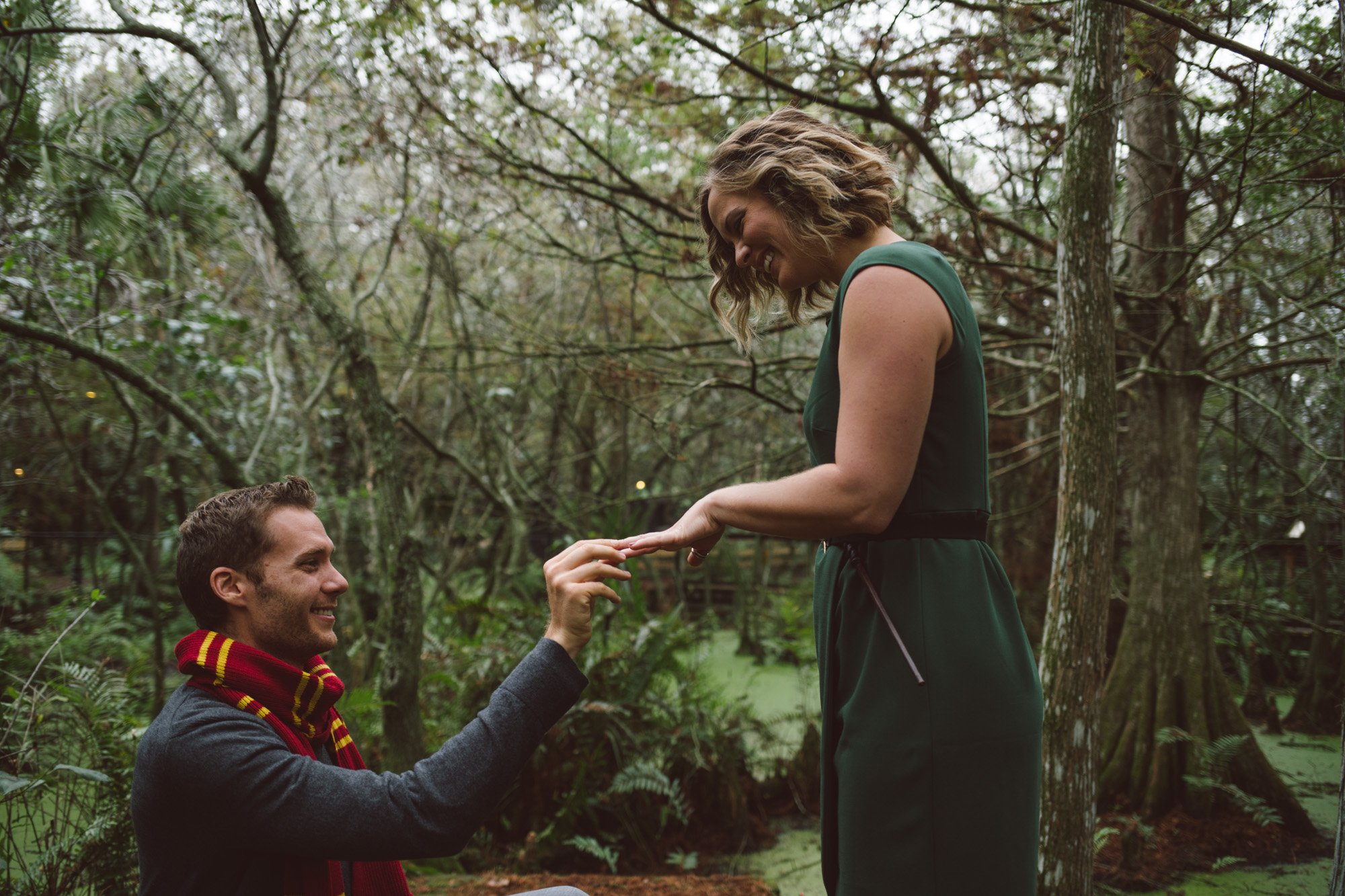  Harry Potter Engagement Session, Busch Wildlife Sanctuary Jupiter, Florida. Guy asking his girlfriend to marry him, be his wife.&nbsp; 