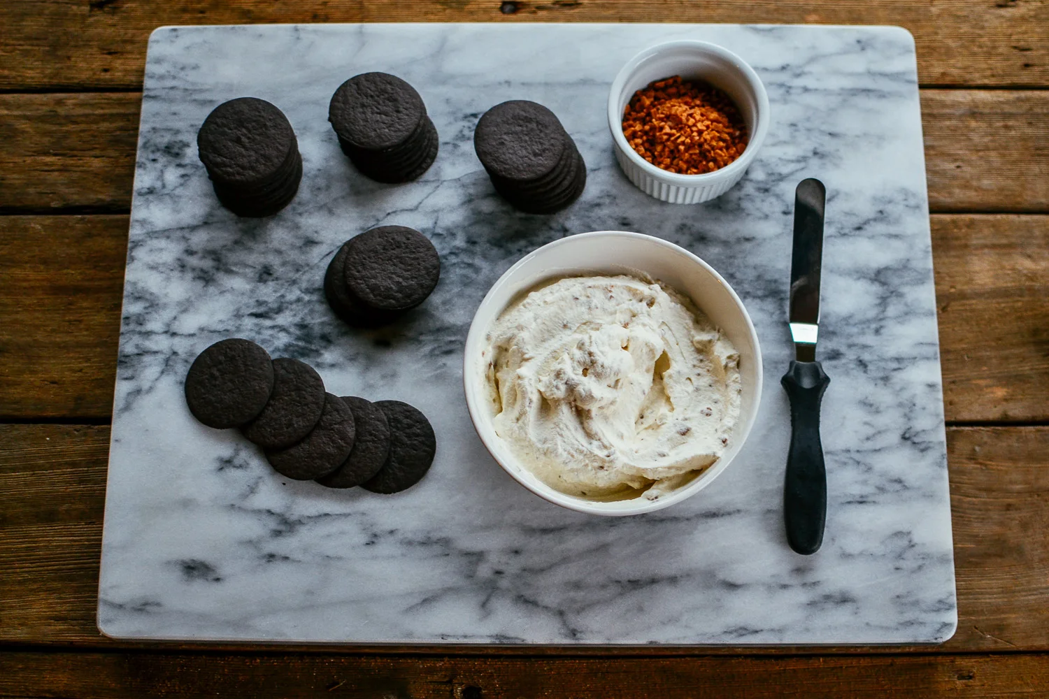 chocolate caramel yule log cake — the farmer's daughter let's bake