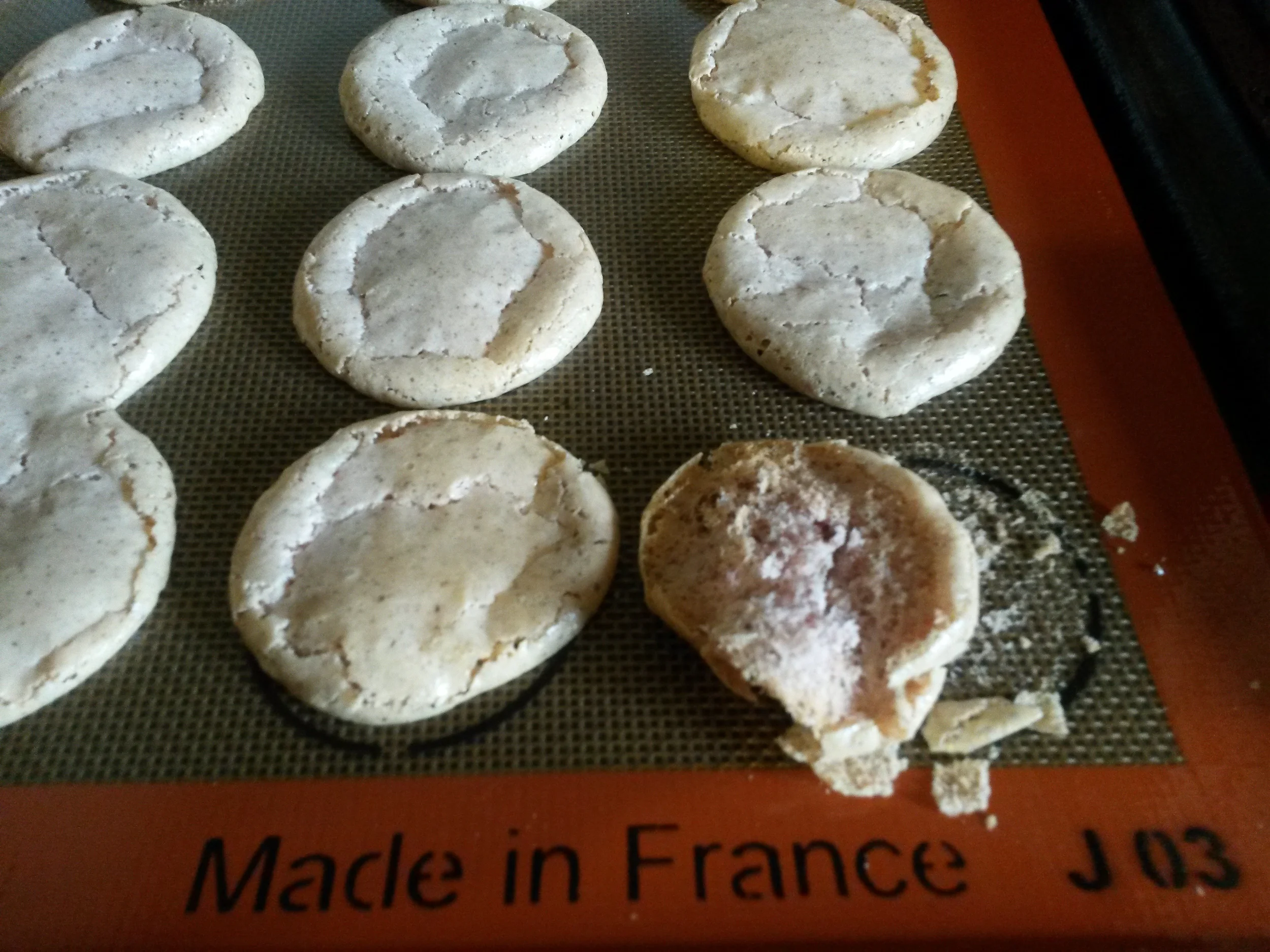 raspberry macarons with coconut butter cream filling — the farmer's daughter let's bake something