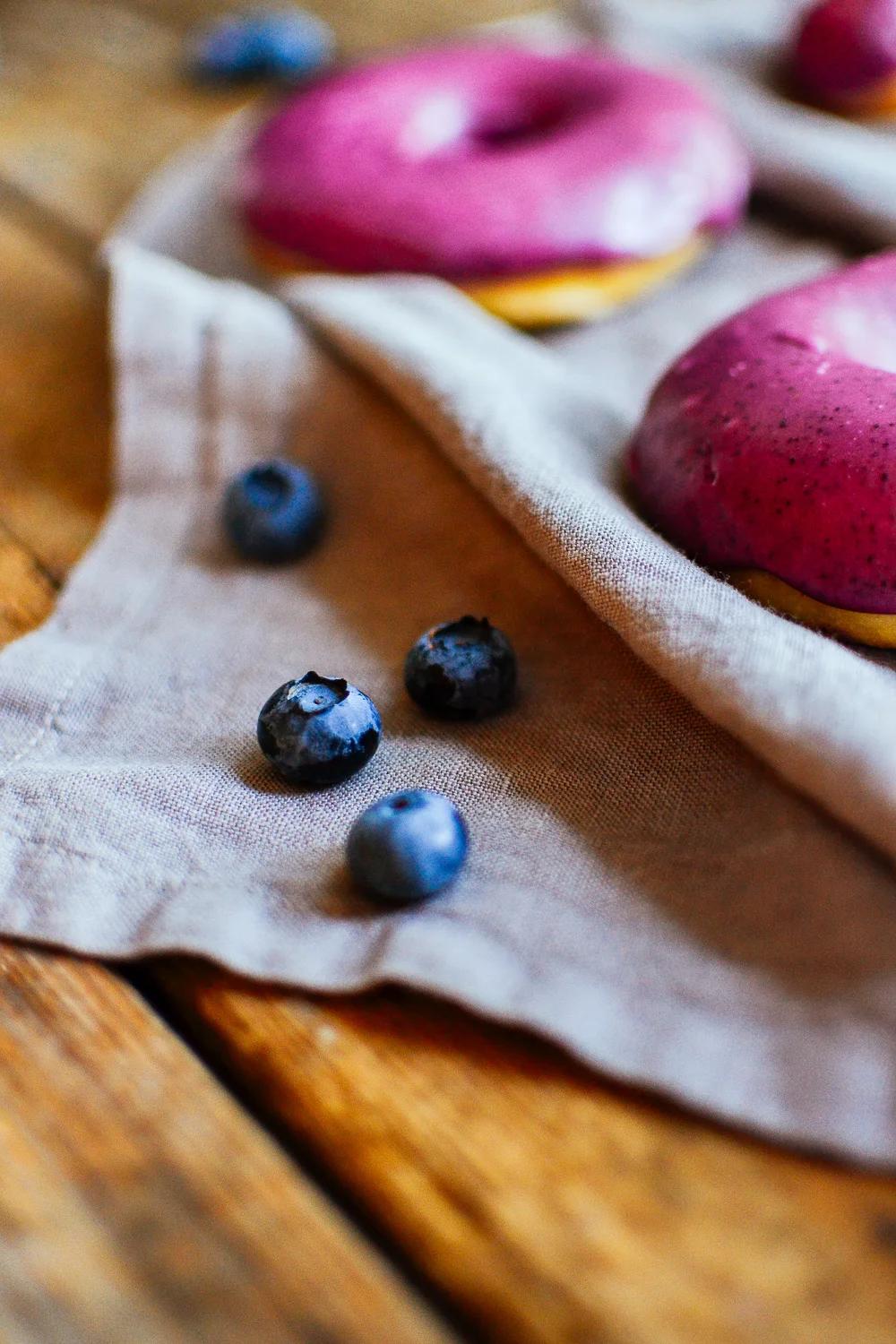 blueberry basil doughnuts — the farmer's daughter let's bake something