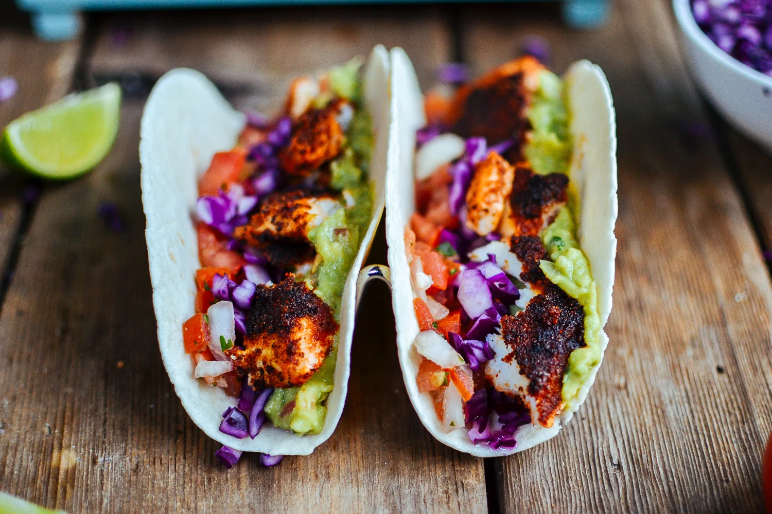 Blackened Fish Tacos With Homemade Guacamole And Pico De Gallo The Farmer S Daughter Let S Bake Something
