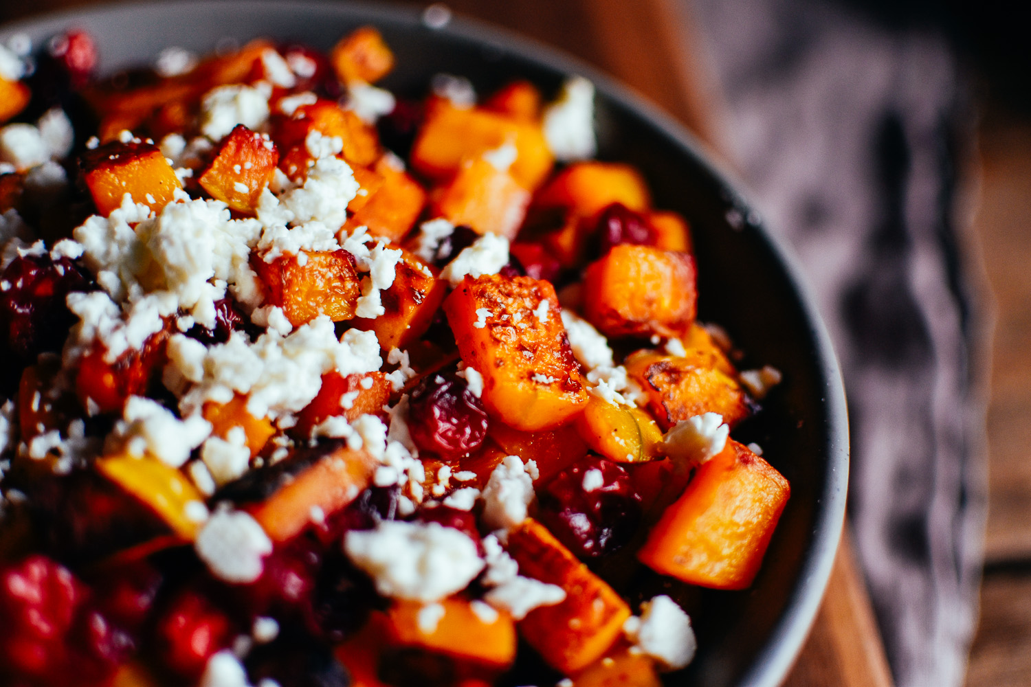 Roasted Butternut Squash With Cranberries And Feta The Farmer s roasted-butternut-squash-with-cranberries-and-feta-the-farmer-s