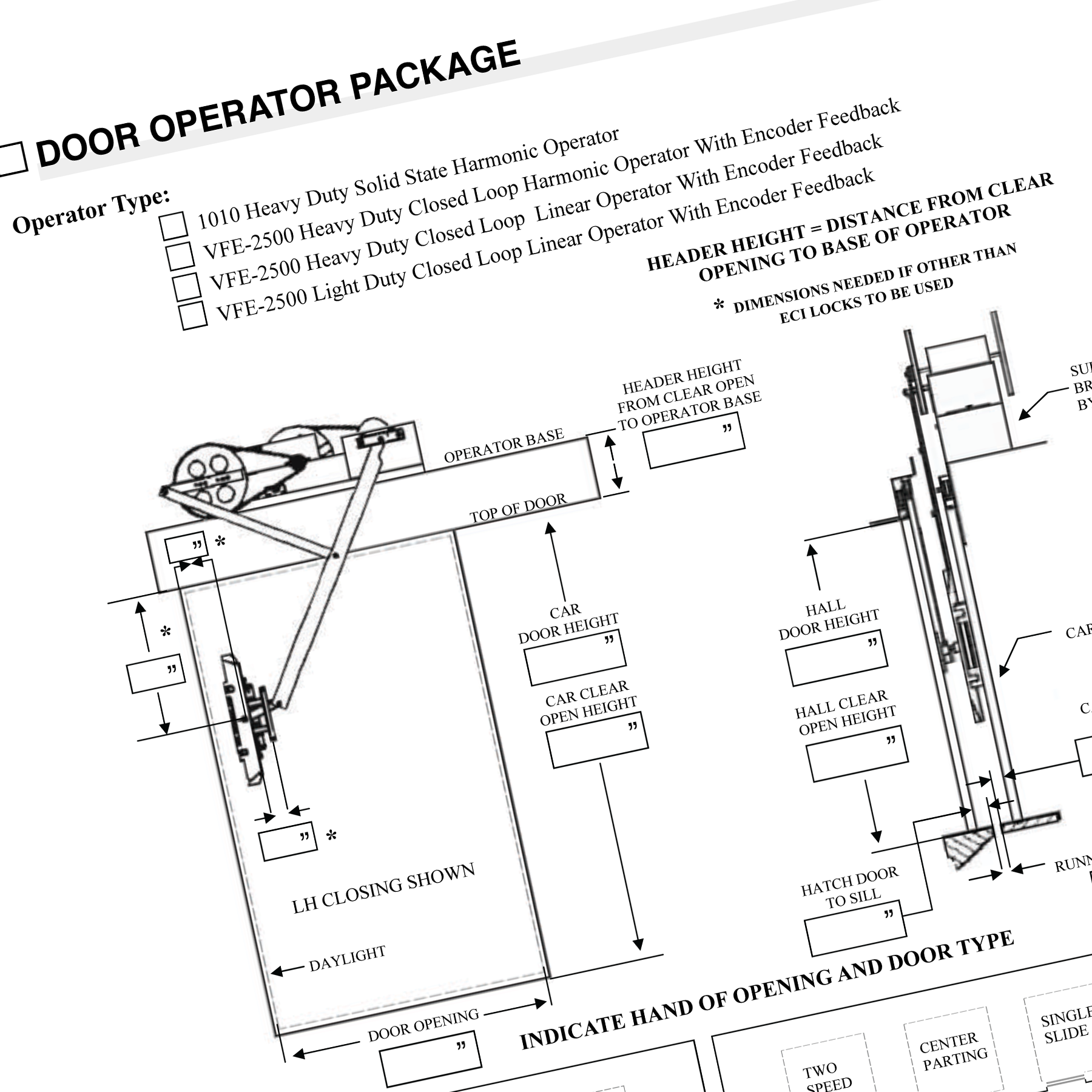 Chestnut Marketing Lift Solutions RFQ Forms 3