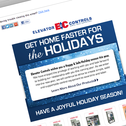 Elevator Controls Email Marketing