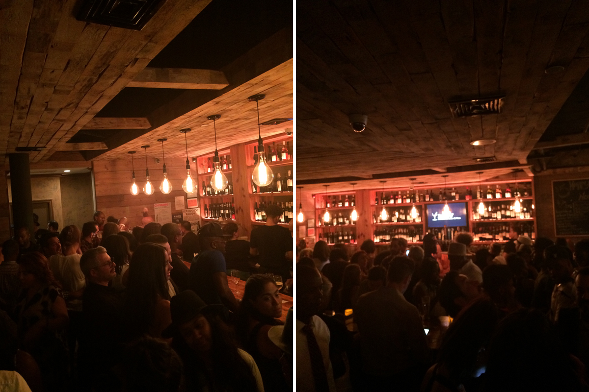 The 1300 square foot space was packed opening night. Kevin enjoyed sending Carly pics of their creation since she wasn't able to be in attendance.