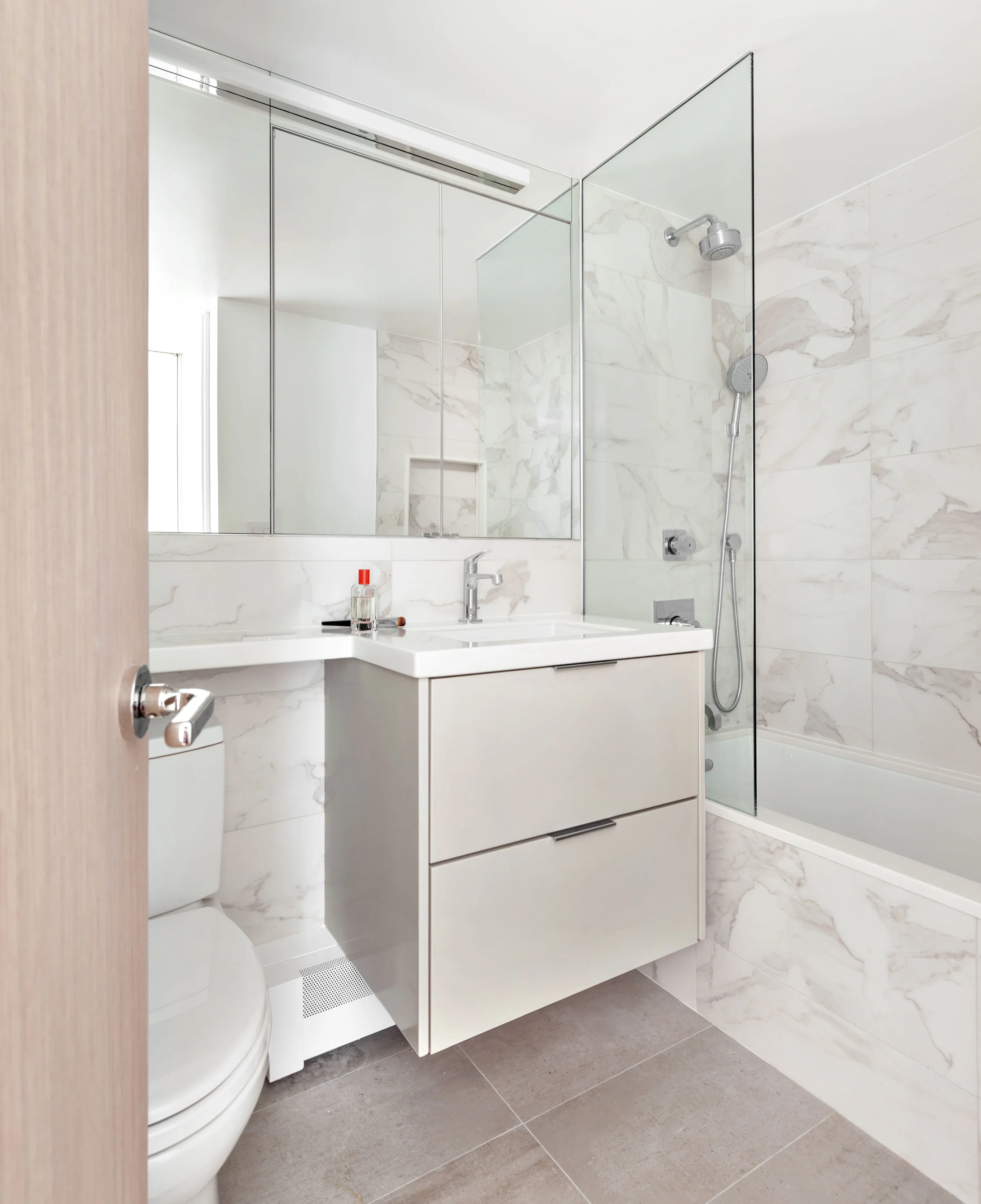 Guest Bathroom with Custom Vanity