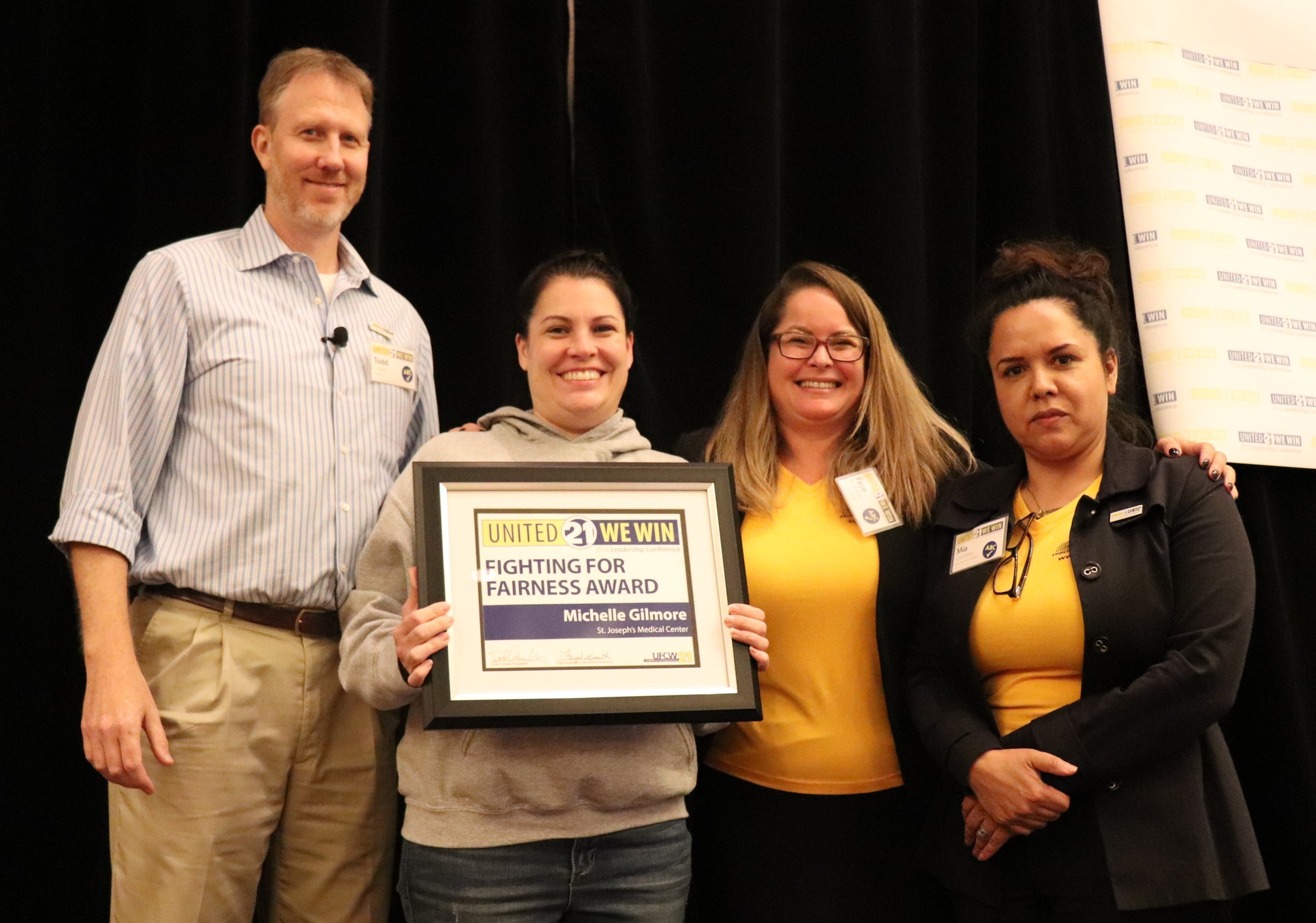 Fighting for Fairness Award winner Michelle Gimmore from St. Joseph's Medical Center