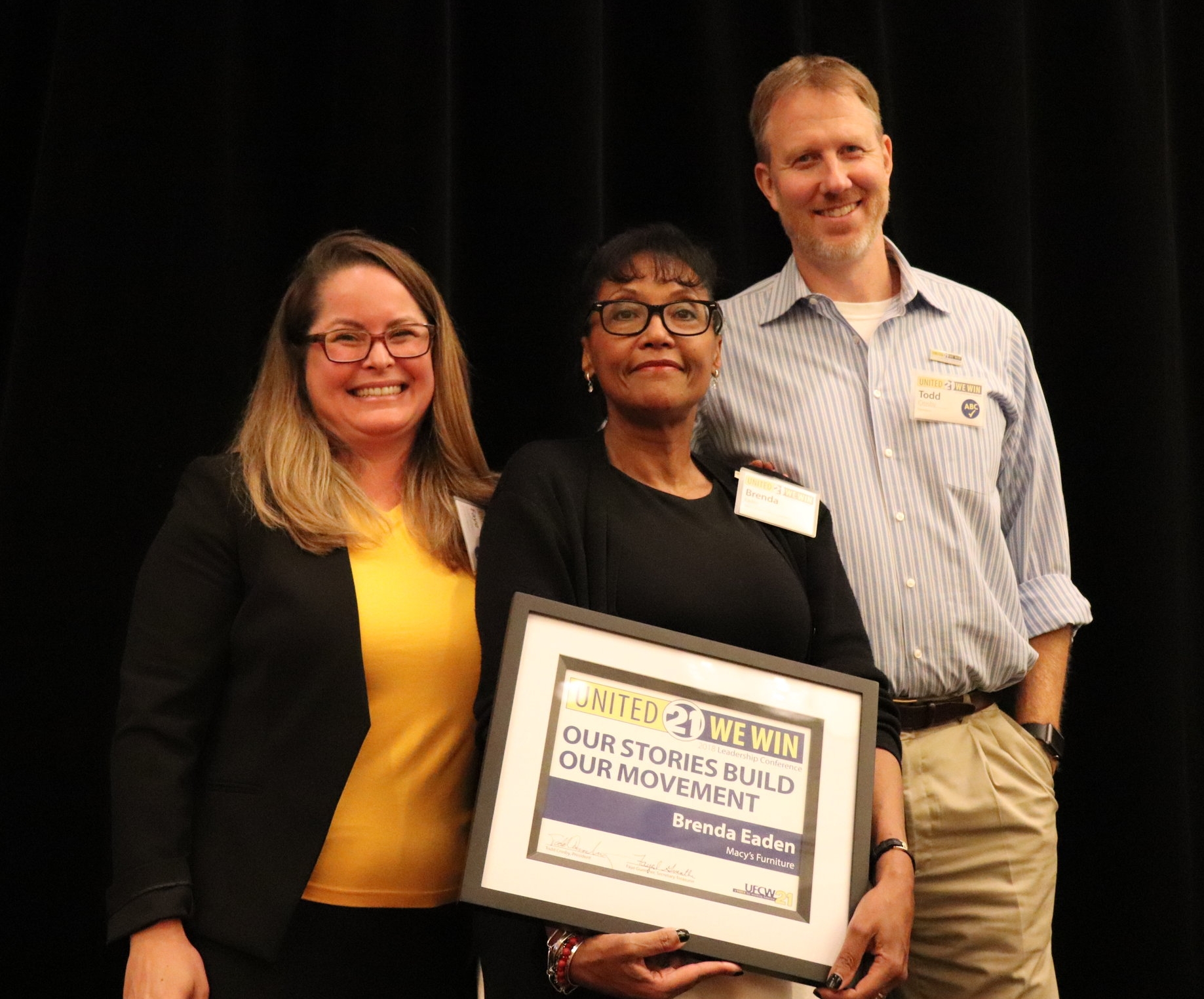 Our Stories Build Our Movement Award winner Brenda Eaden from Macy's