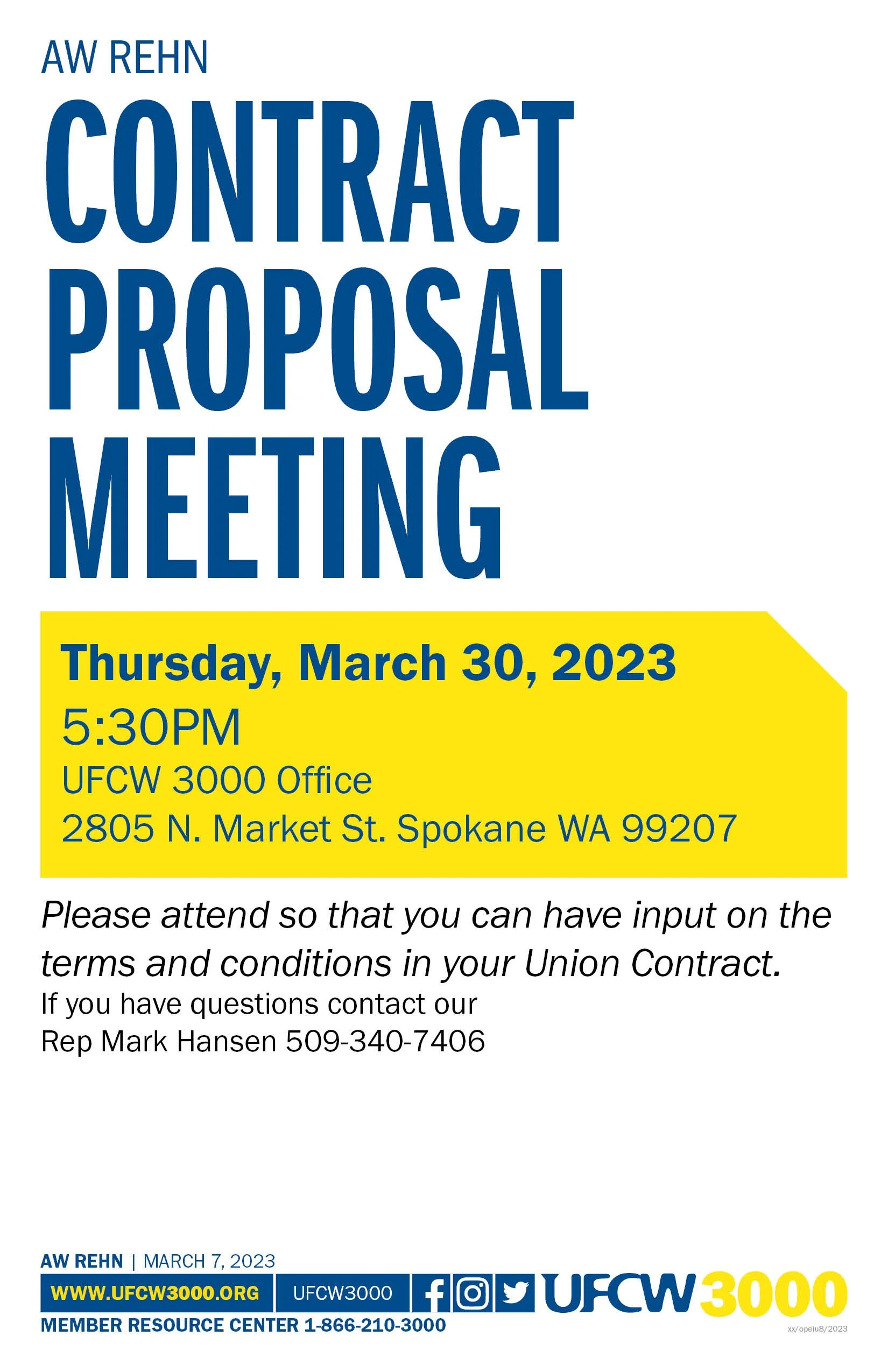 AW Rehn contract proposal meeting