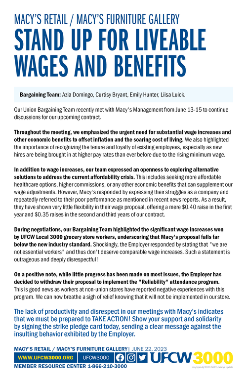 CHI — News & Updates — UFCW 3000
