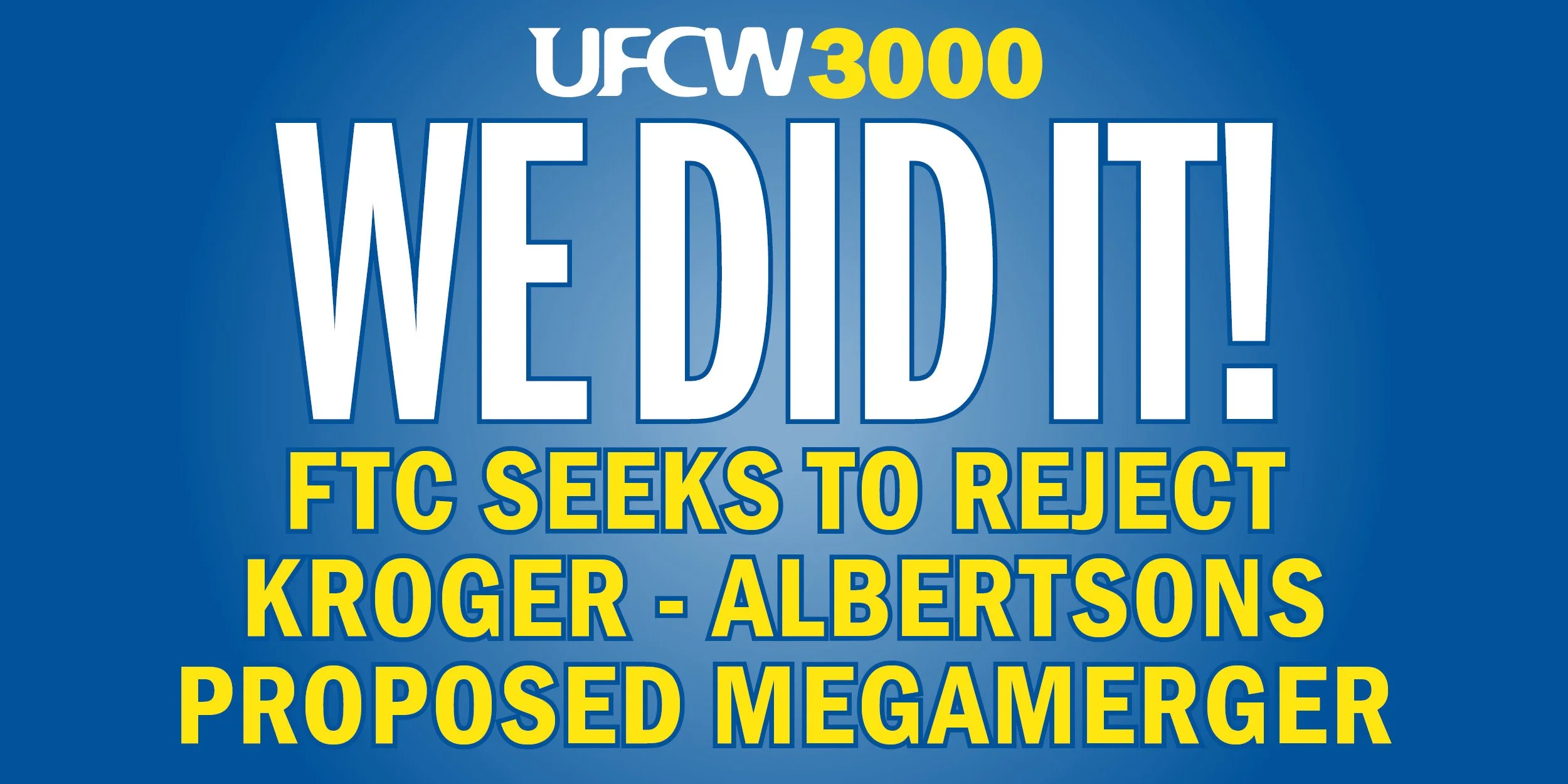 FTC Rejects Kroger - Albertsons Proposed Megamerger!