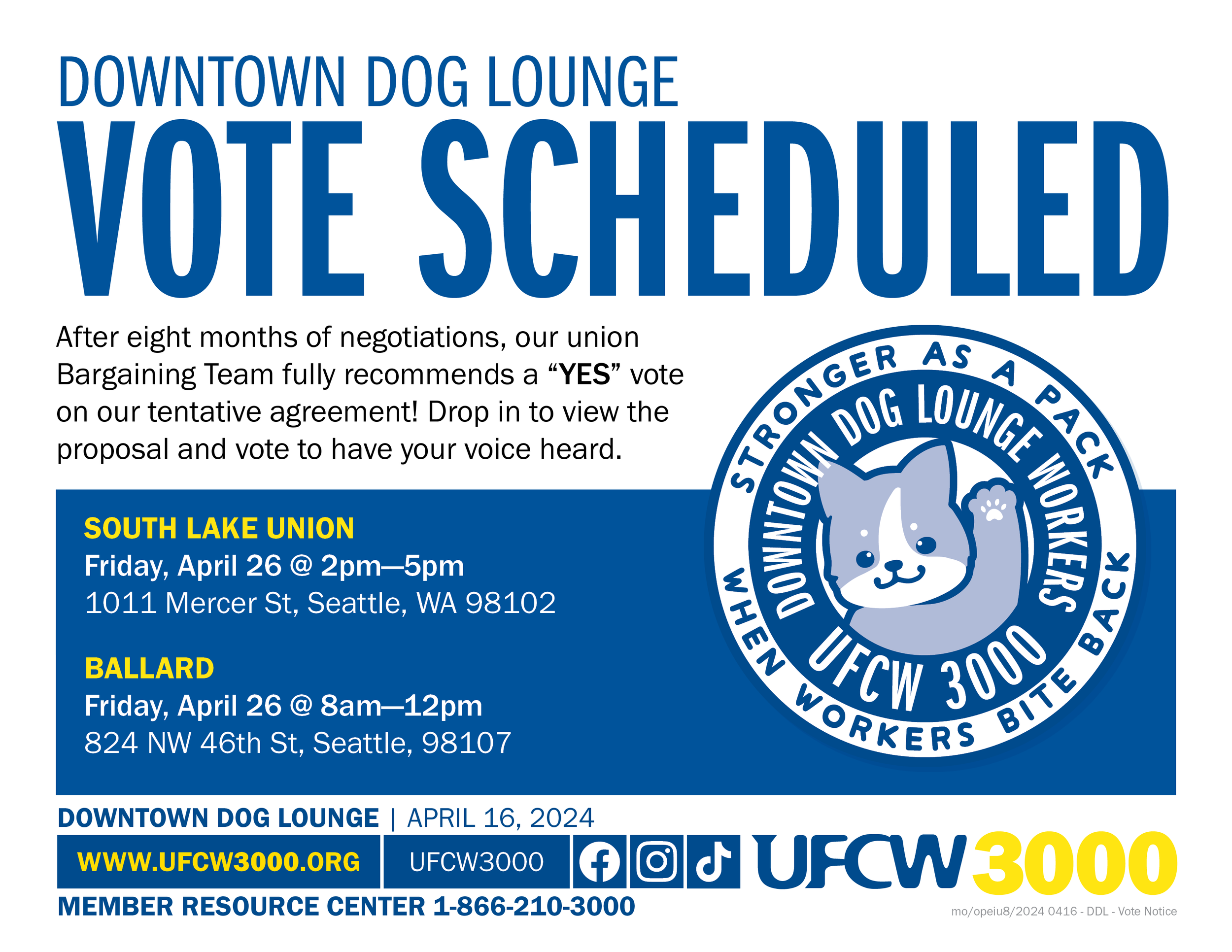 Downtown Dog Lounge - Vote scheduled