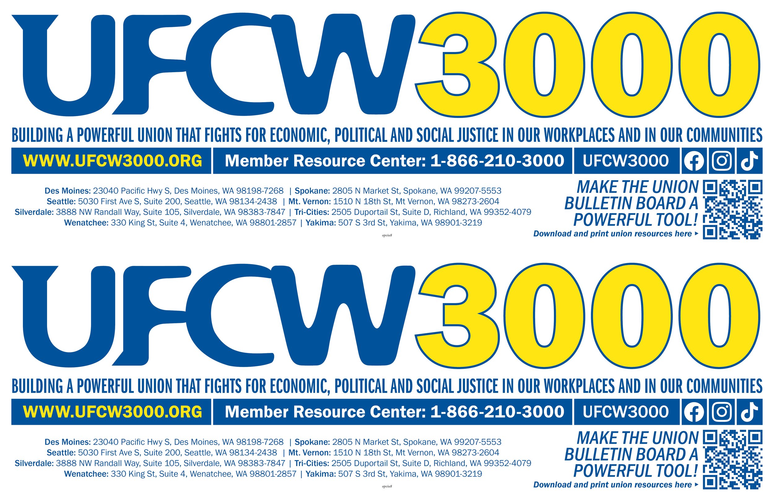 UFCW 3000 Bulletin Board Header