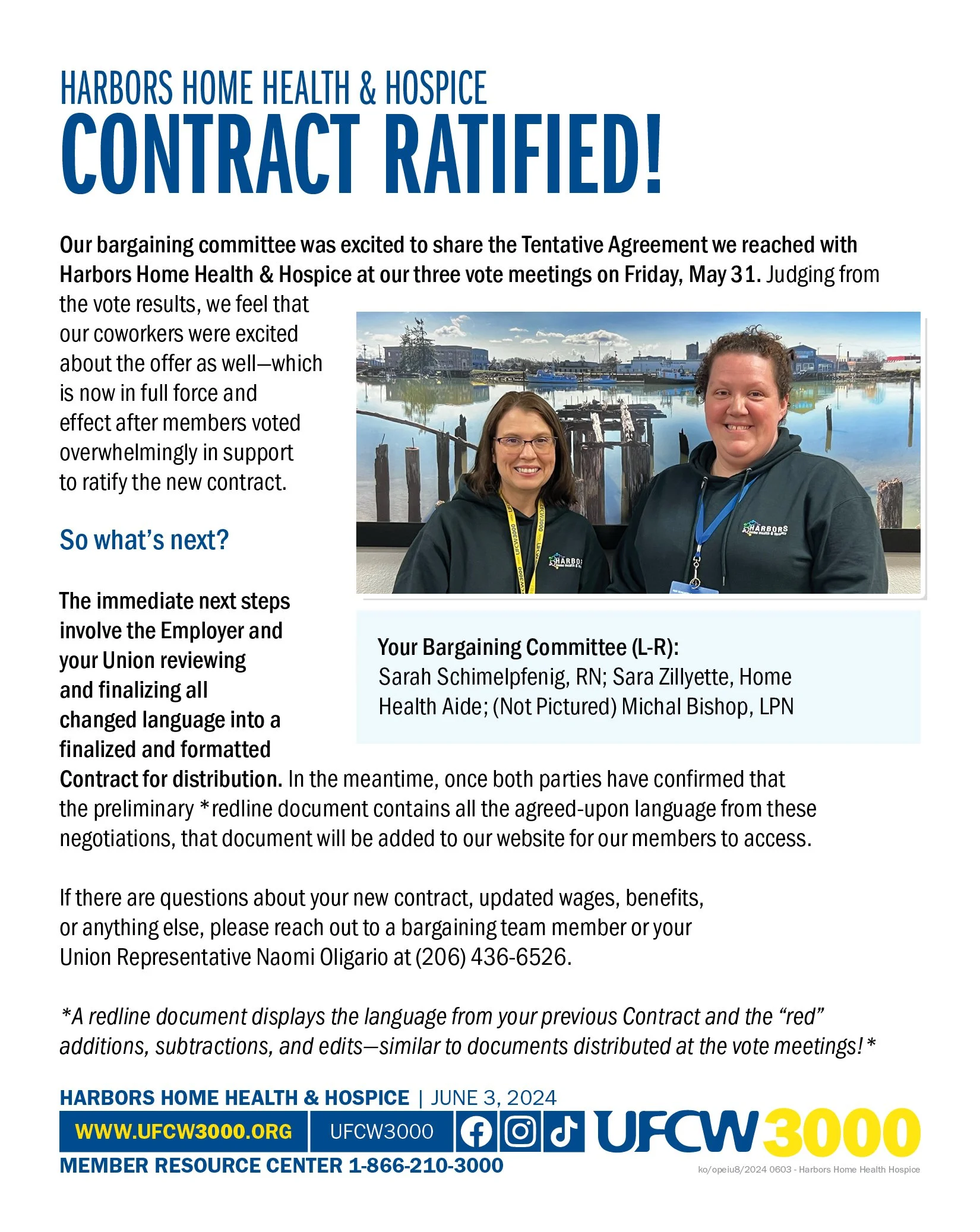 Harbors Home Health &amp; Hospice - CONTRACT RATIFIED!