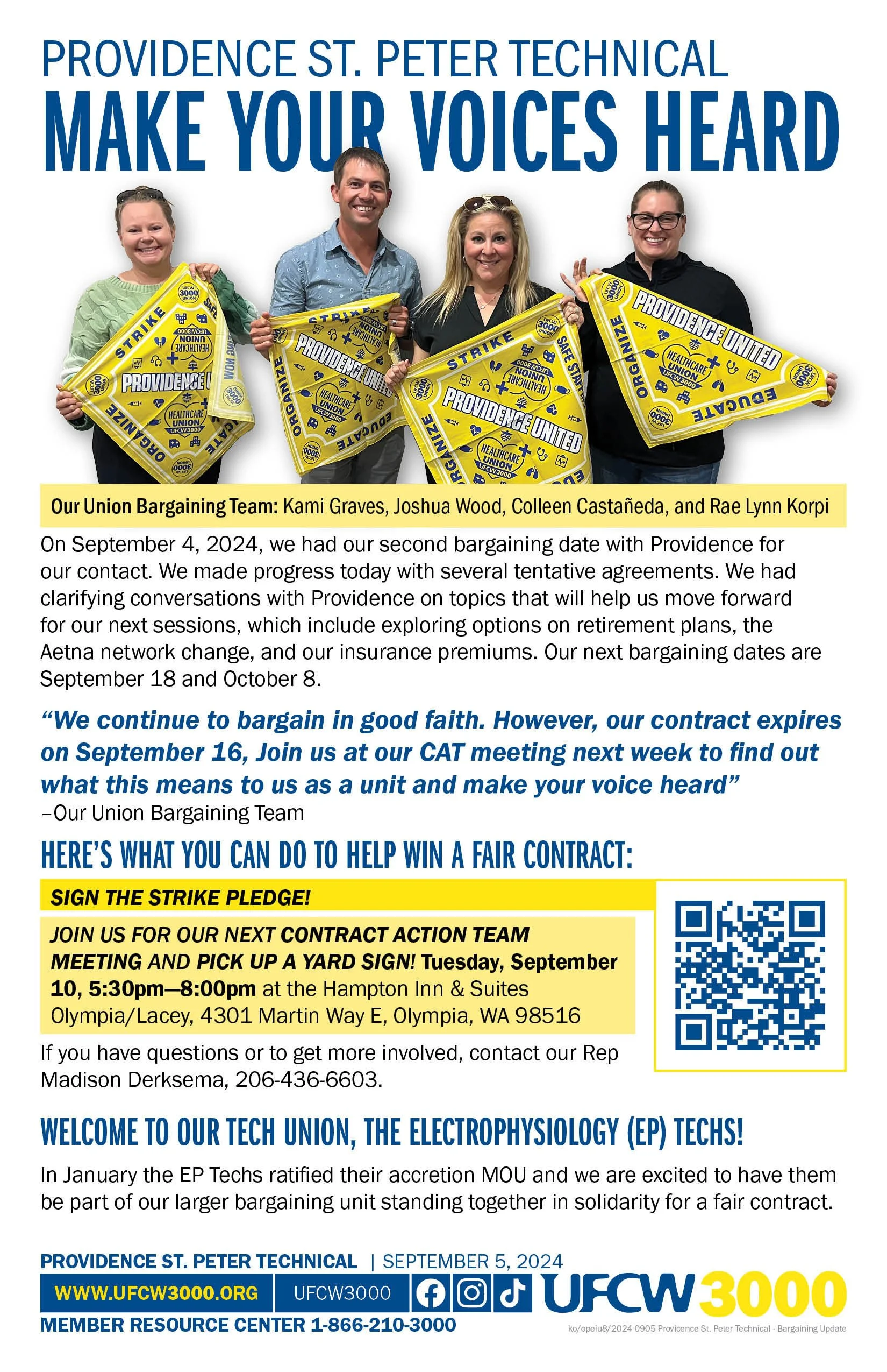 Providence St. Peter Technical Make your Voices Heard 