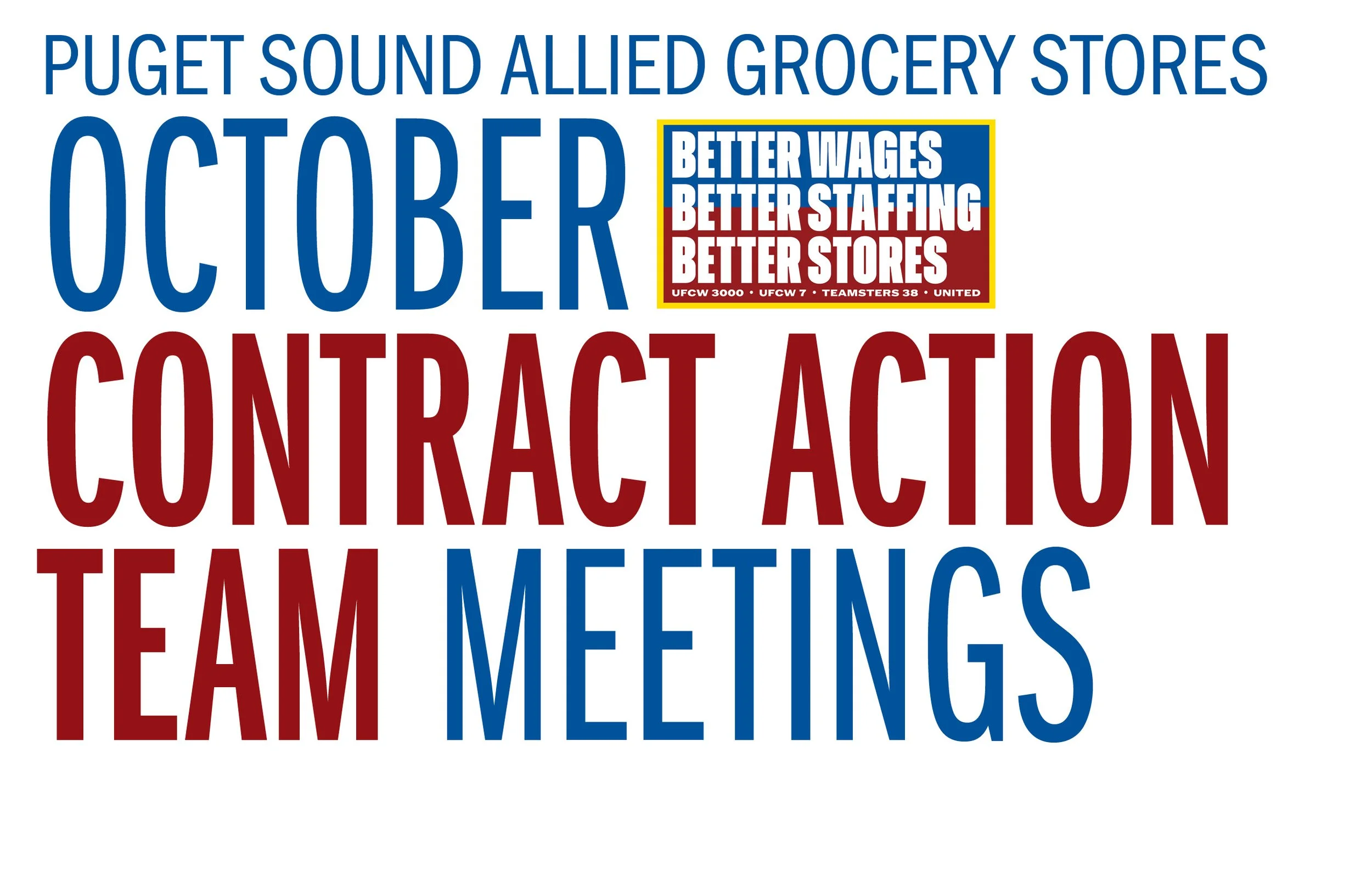 October Contract Action Team Meetings
