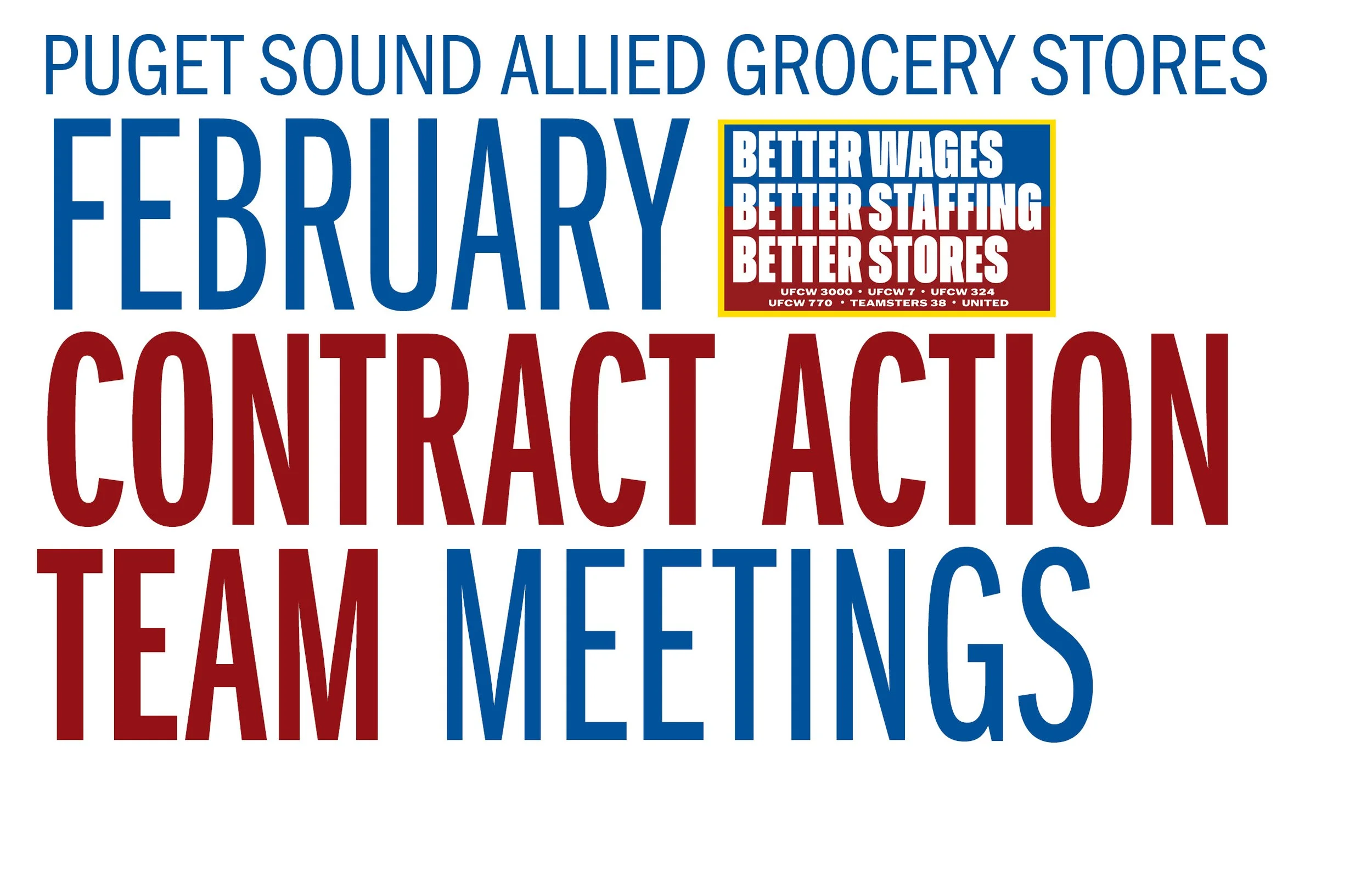 February Contract Action Team Meetings