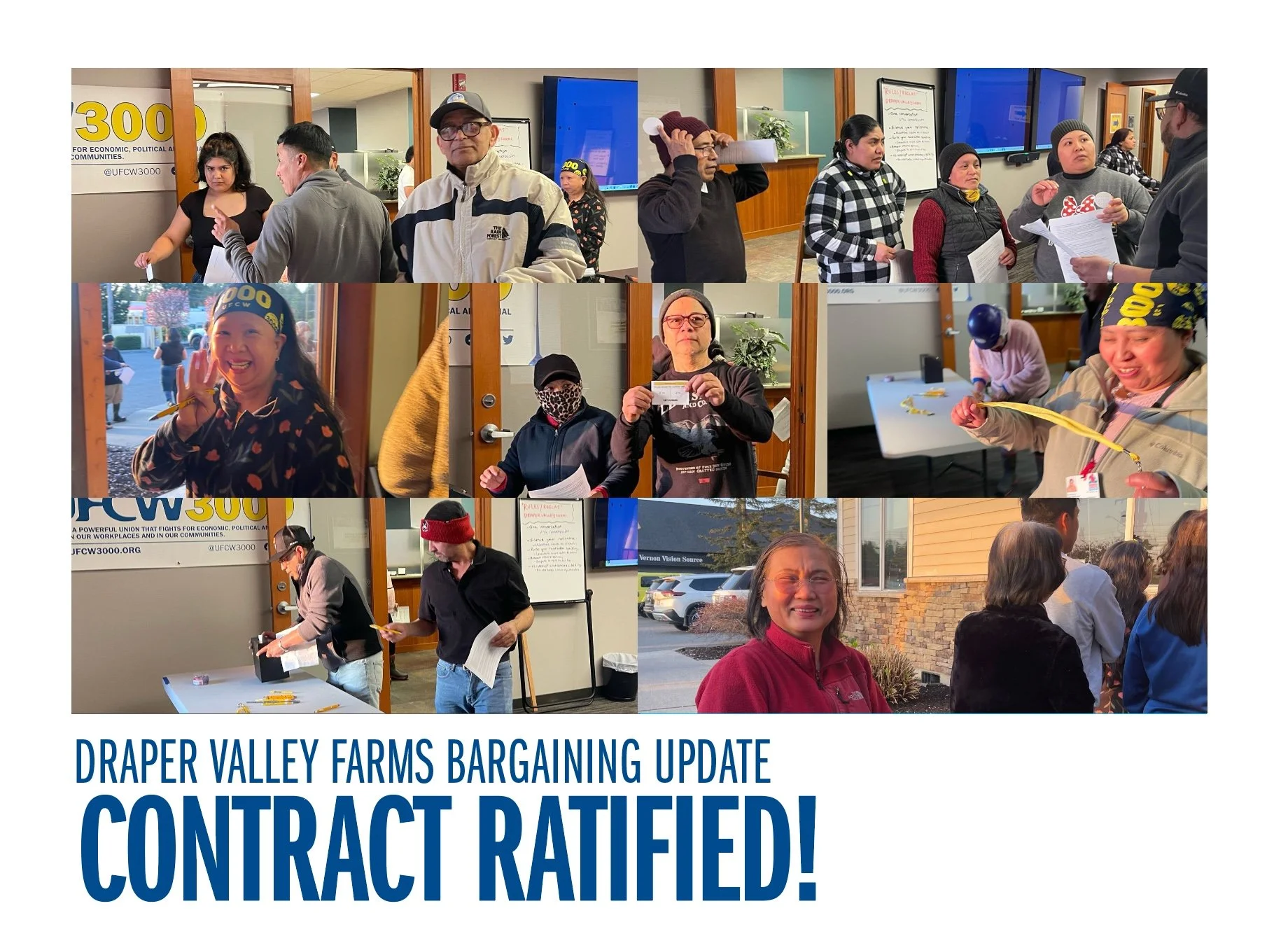 Draper Valley Farms - Contract Ratified! / Contrato Ratificado! 