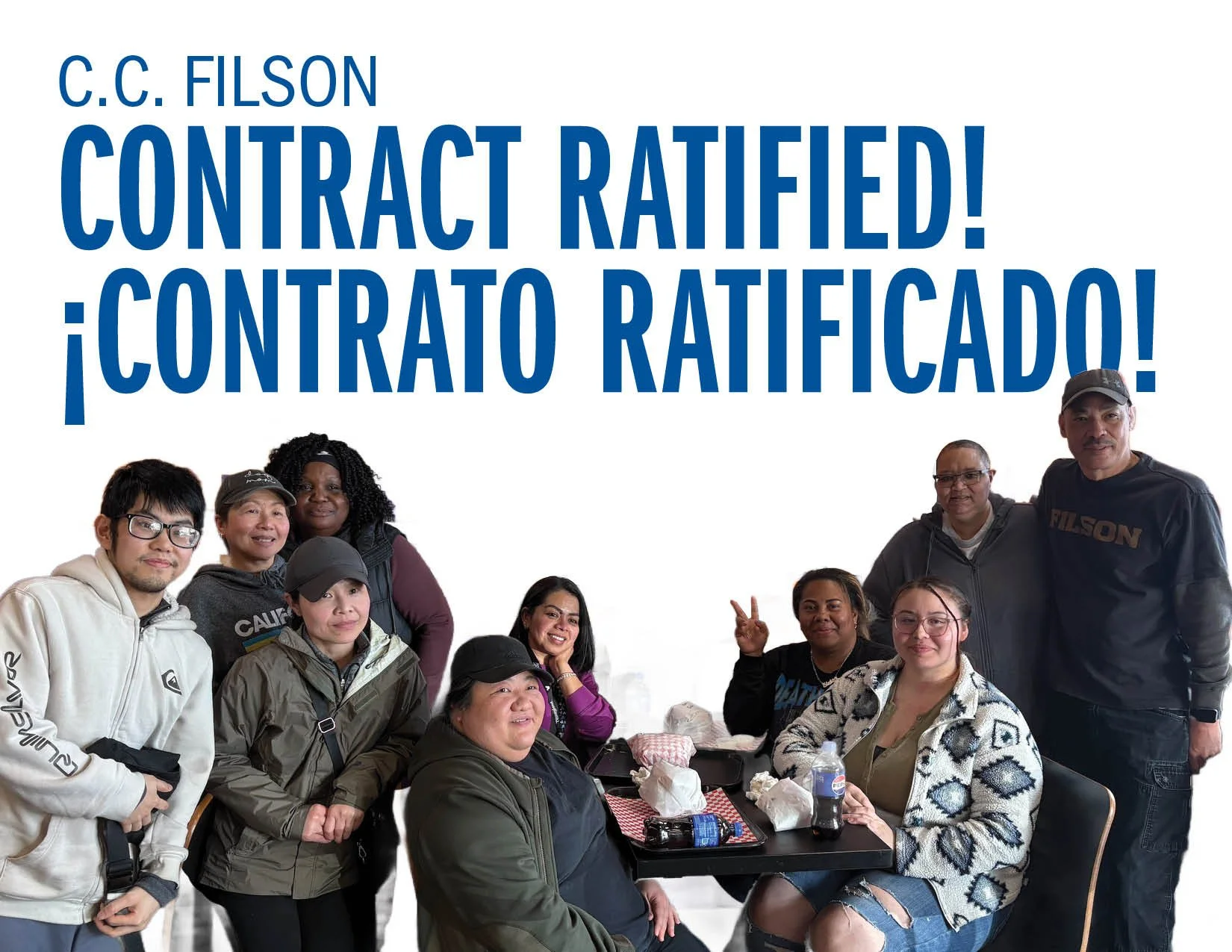 C.C. Filson Contract Ratified! ¡Contrato Ratificado!