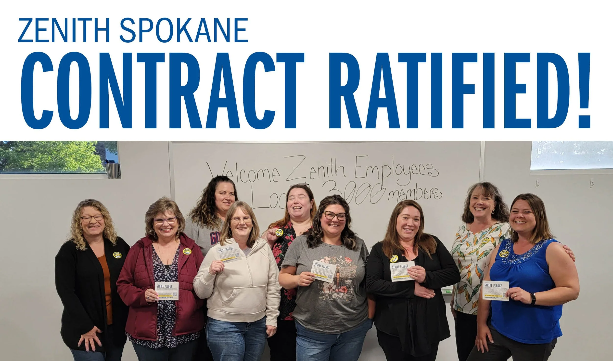 Zenith Spokane Contract Ratified!