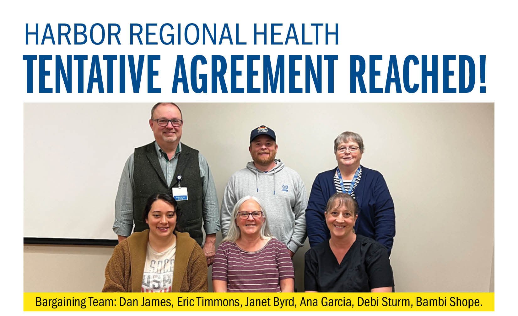 Harbor Regional Health Tentative Agreement Reached! 
