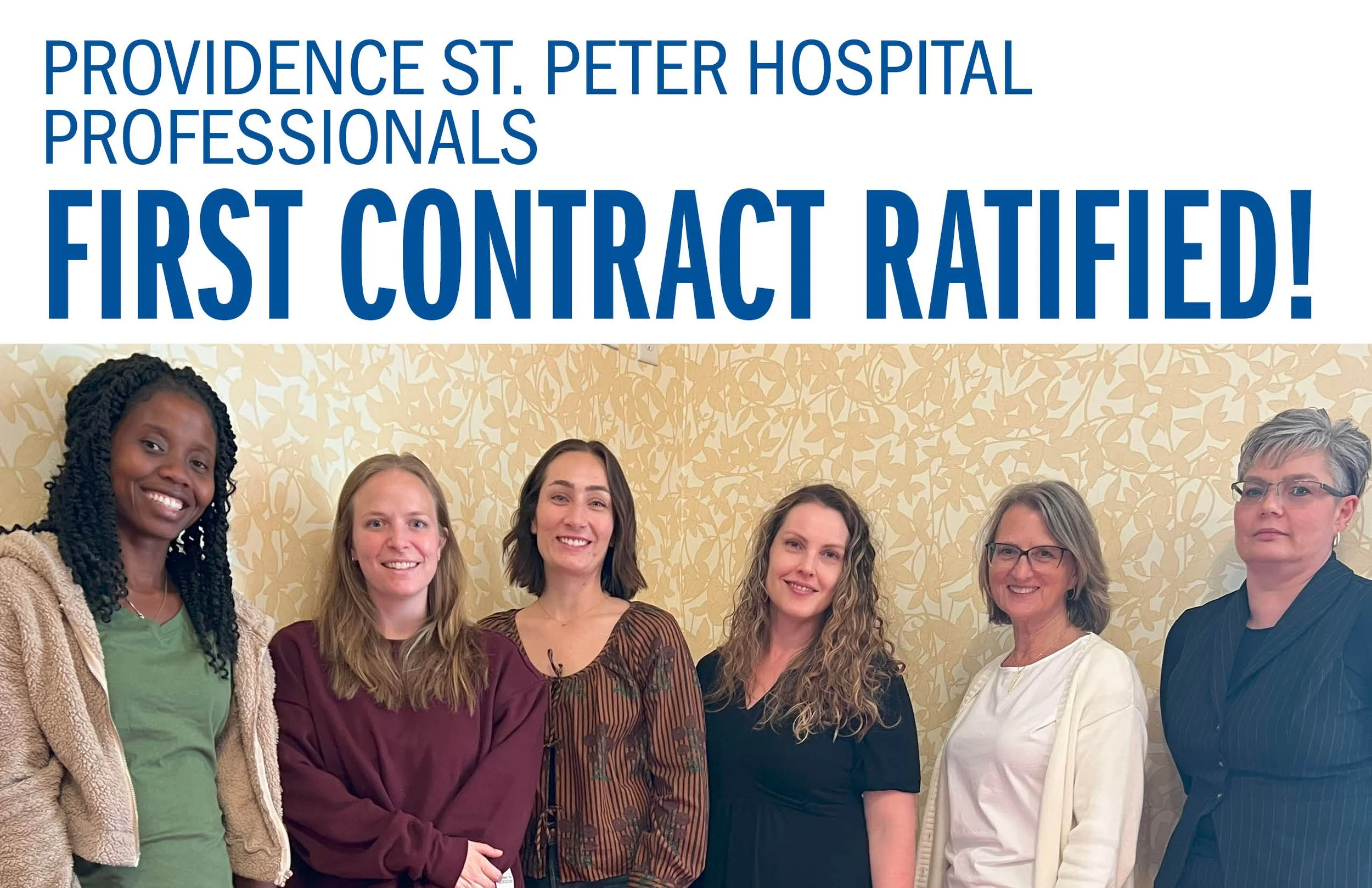 Providence St. Peter Hospital Professionals First Contract Ratified!