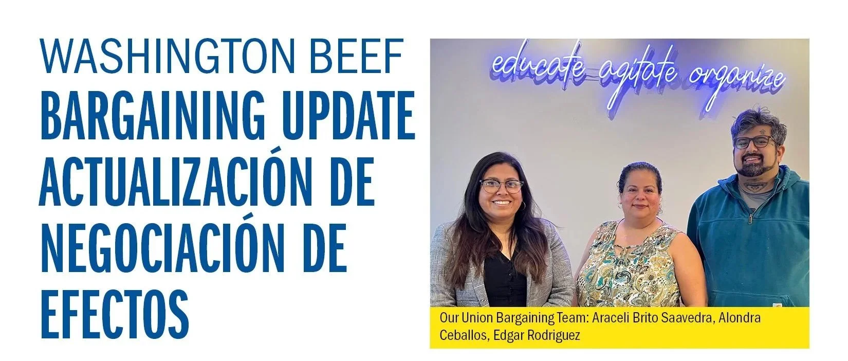 Washington Beef Bargaining Update