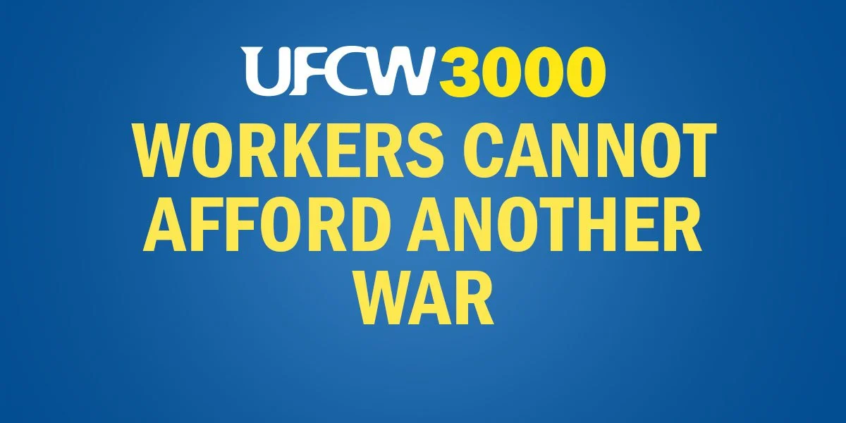 Workers Cannot Afford Another War