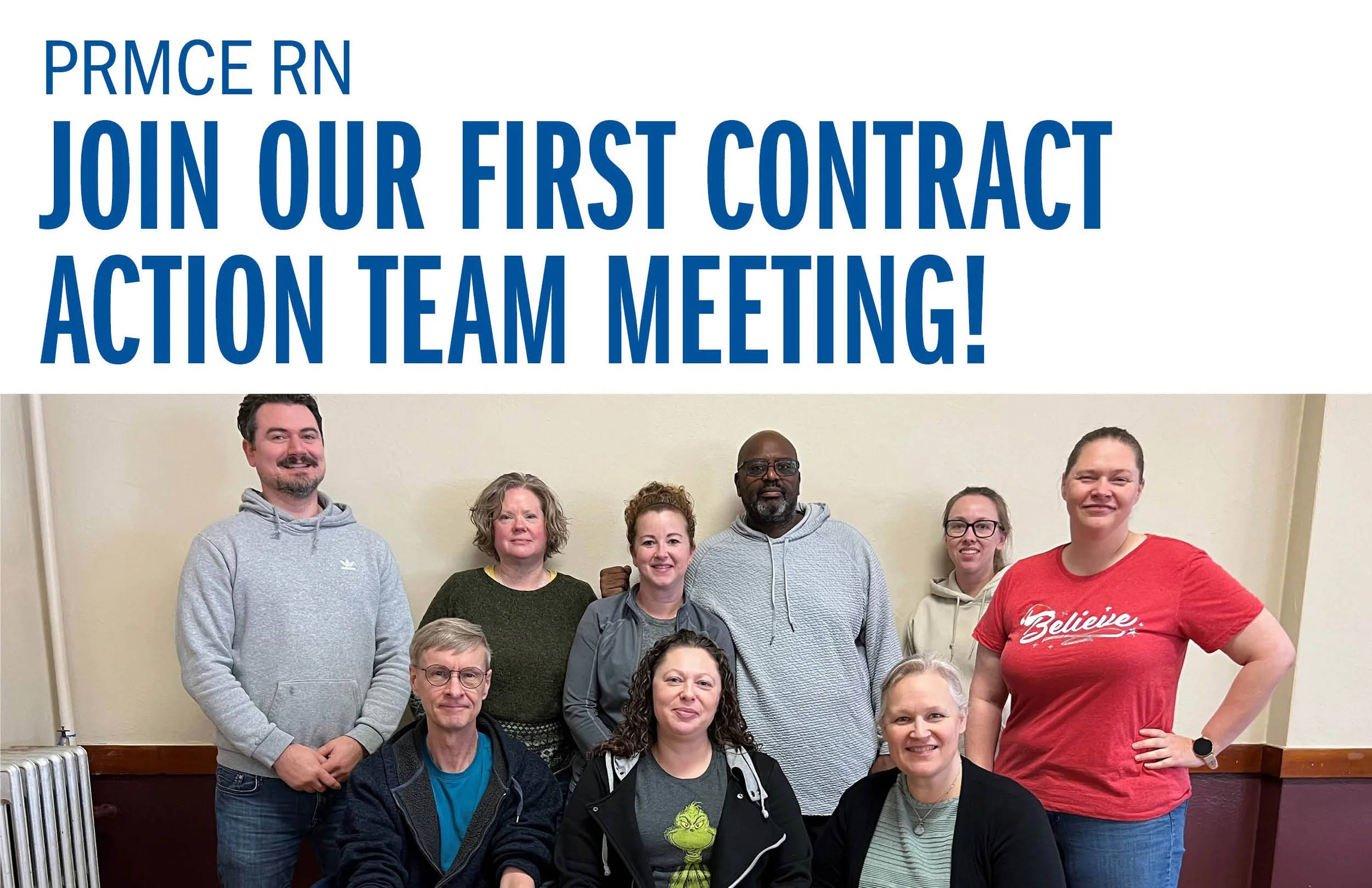 PRMCE RN Join our first Contract Action Team Meeting!
