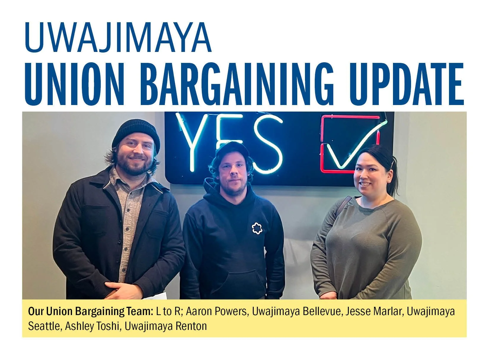 Uwajimaya bargaining update