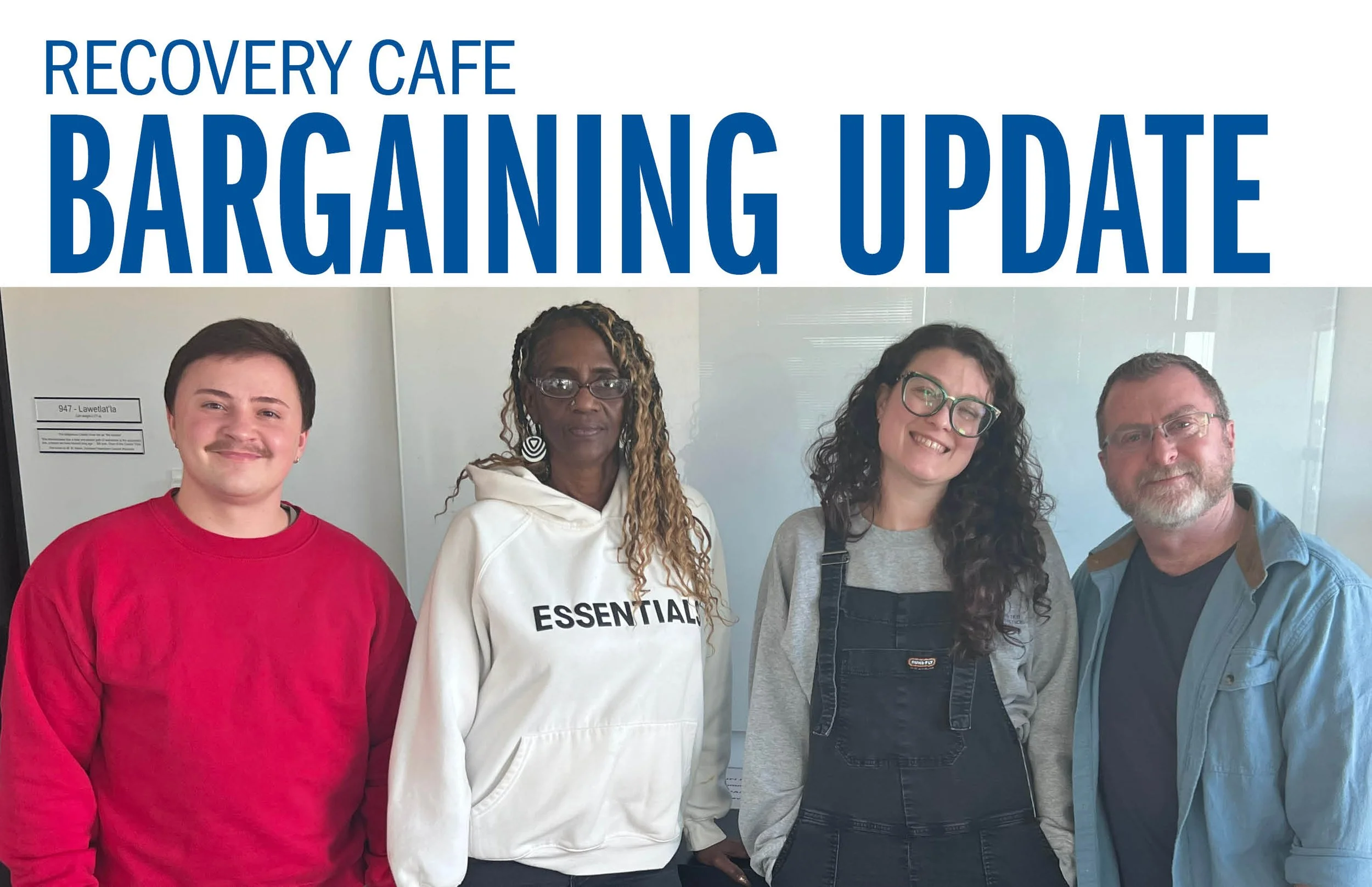 Recovery Cafe Bargaining Update