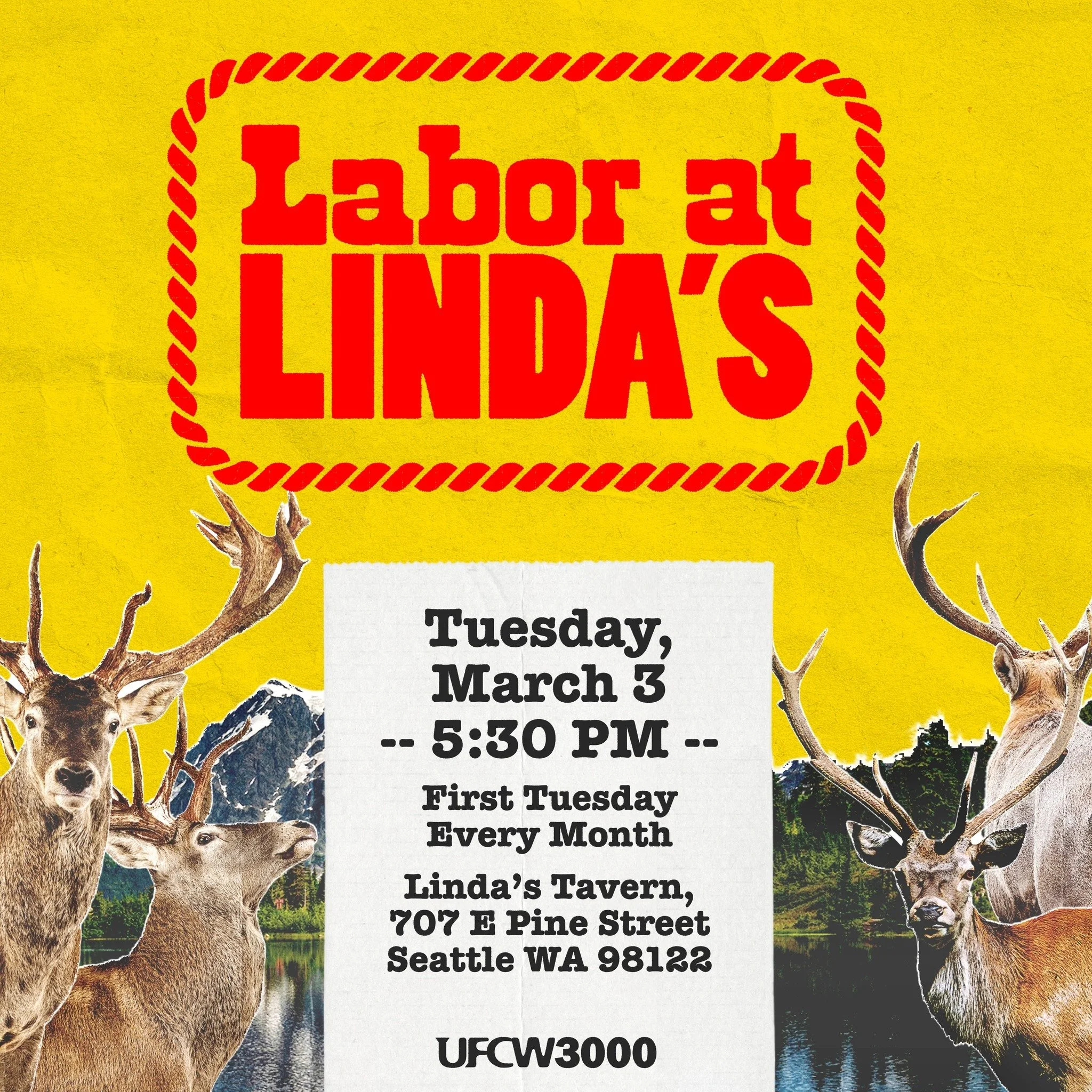 As Washington State's legislative session rapidly approaches crunch time, join us for the March edition of Labor at Linda's to discuss the bills we're still pushing to improve the lives of working people, including legislation to create a fairer tax 