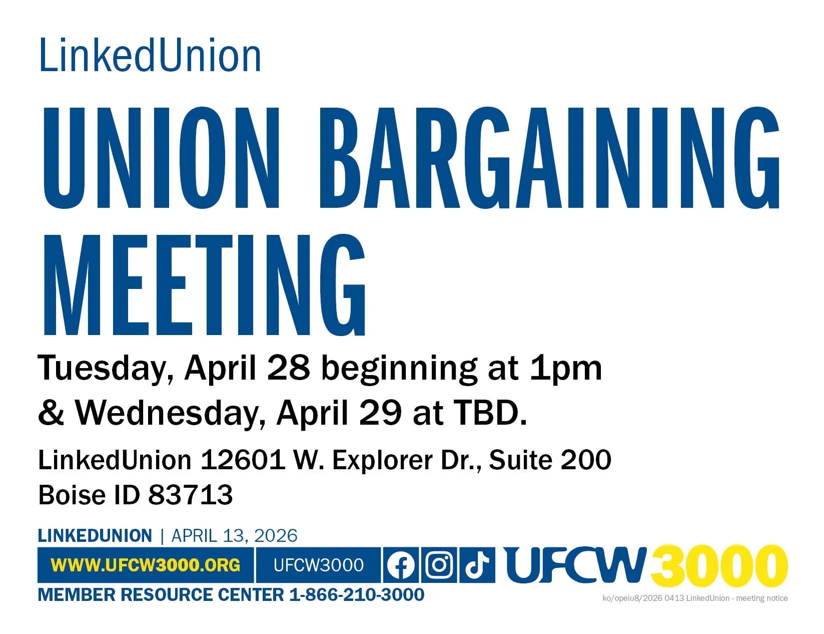 LinkedUnion Union Bargaining Meeting