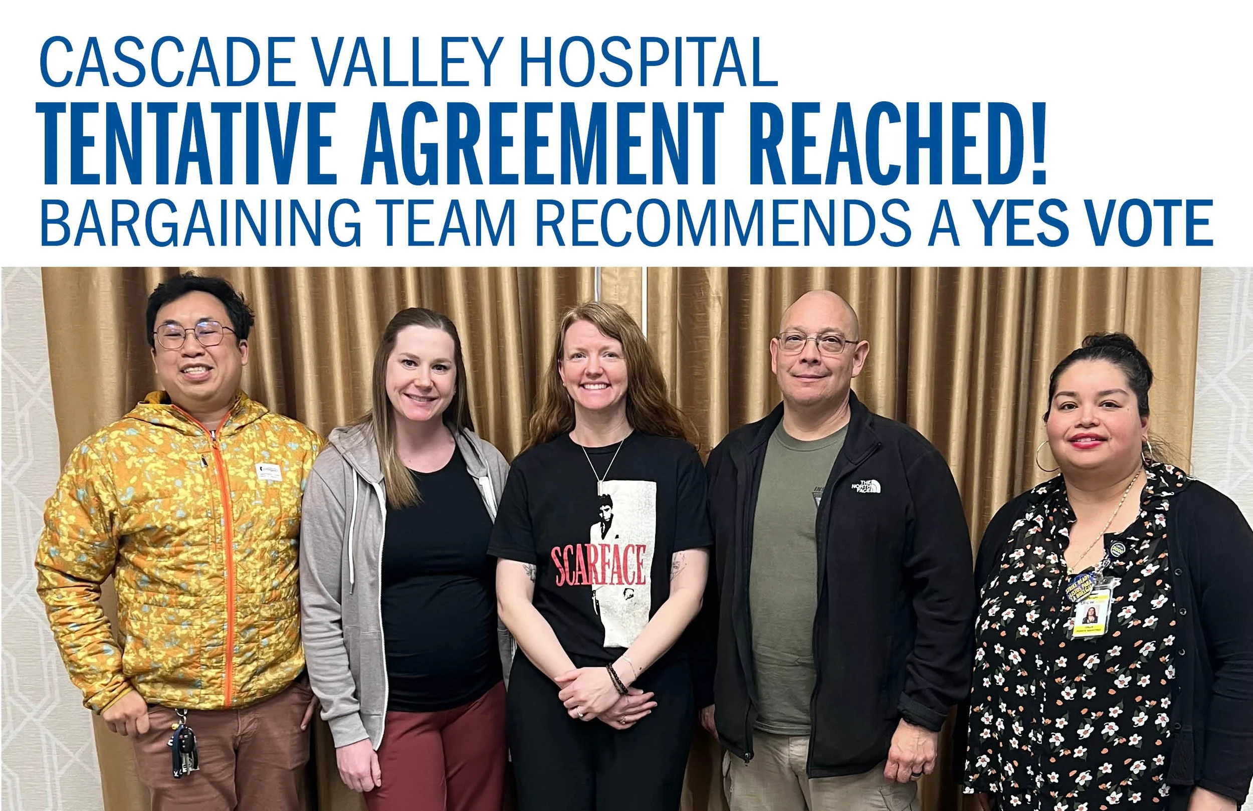 Cascade Valley Hospital Tentative Bargaining Agreement Reached!