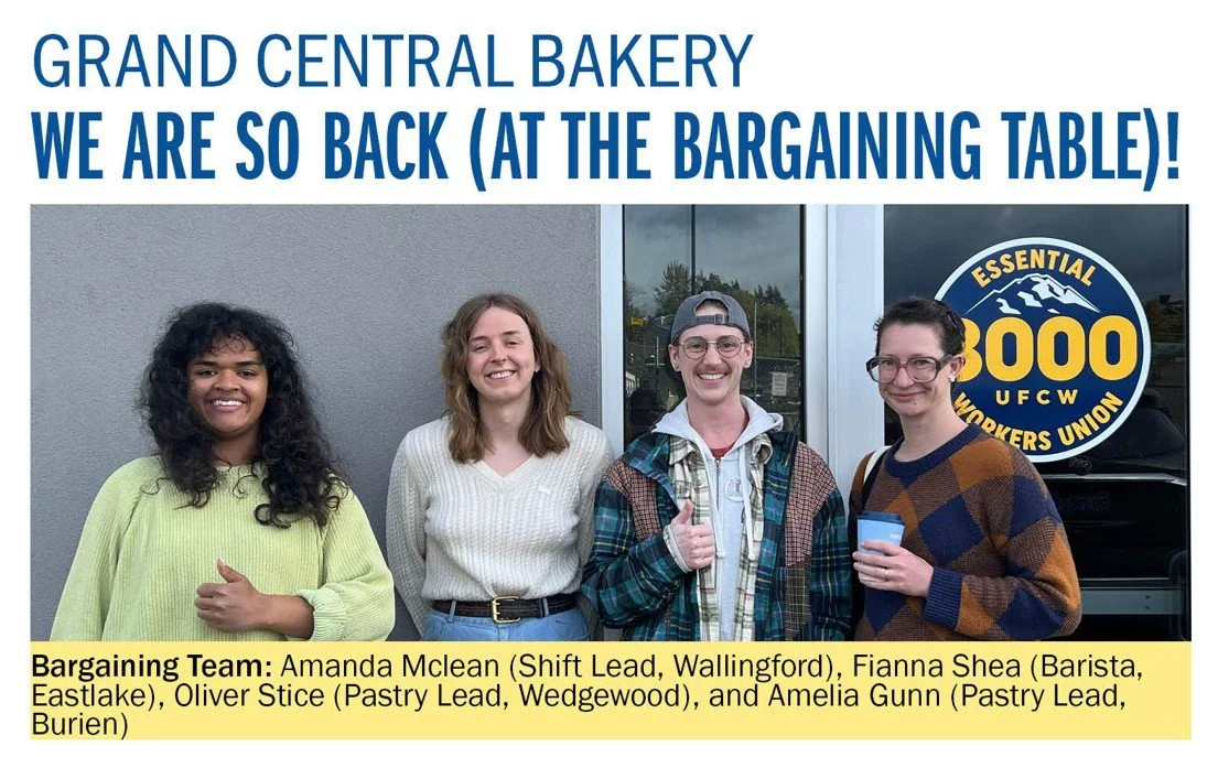Grand Central Bakery Bargaining Update