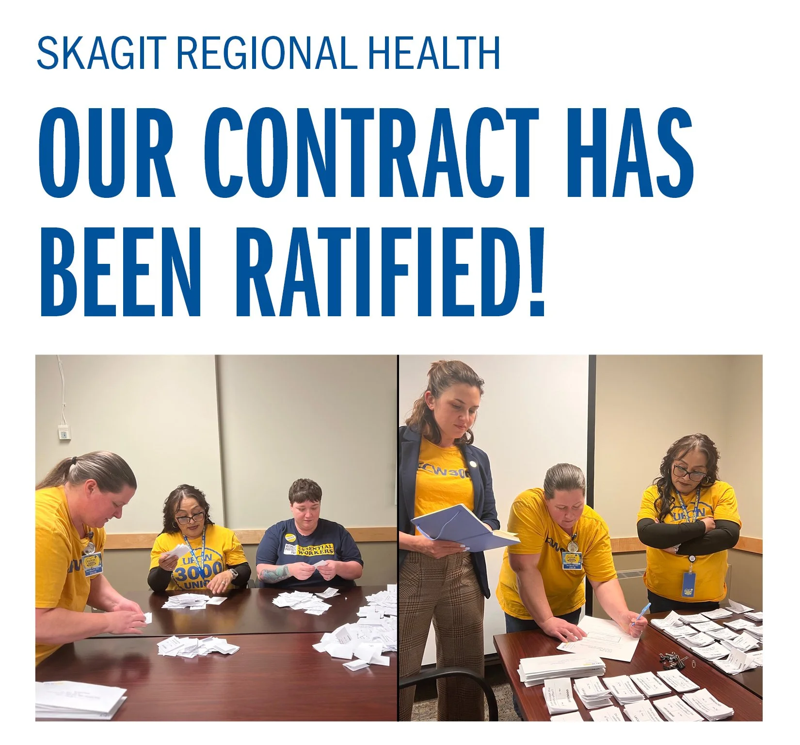 Skagit Regional Health Contract Ratifies!