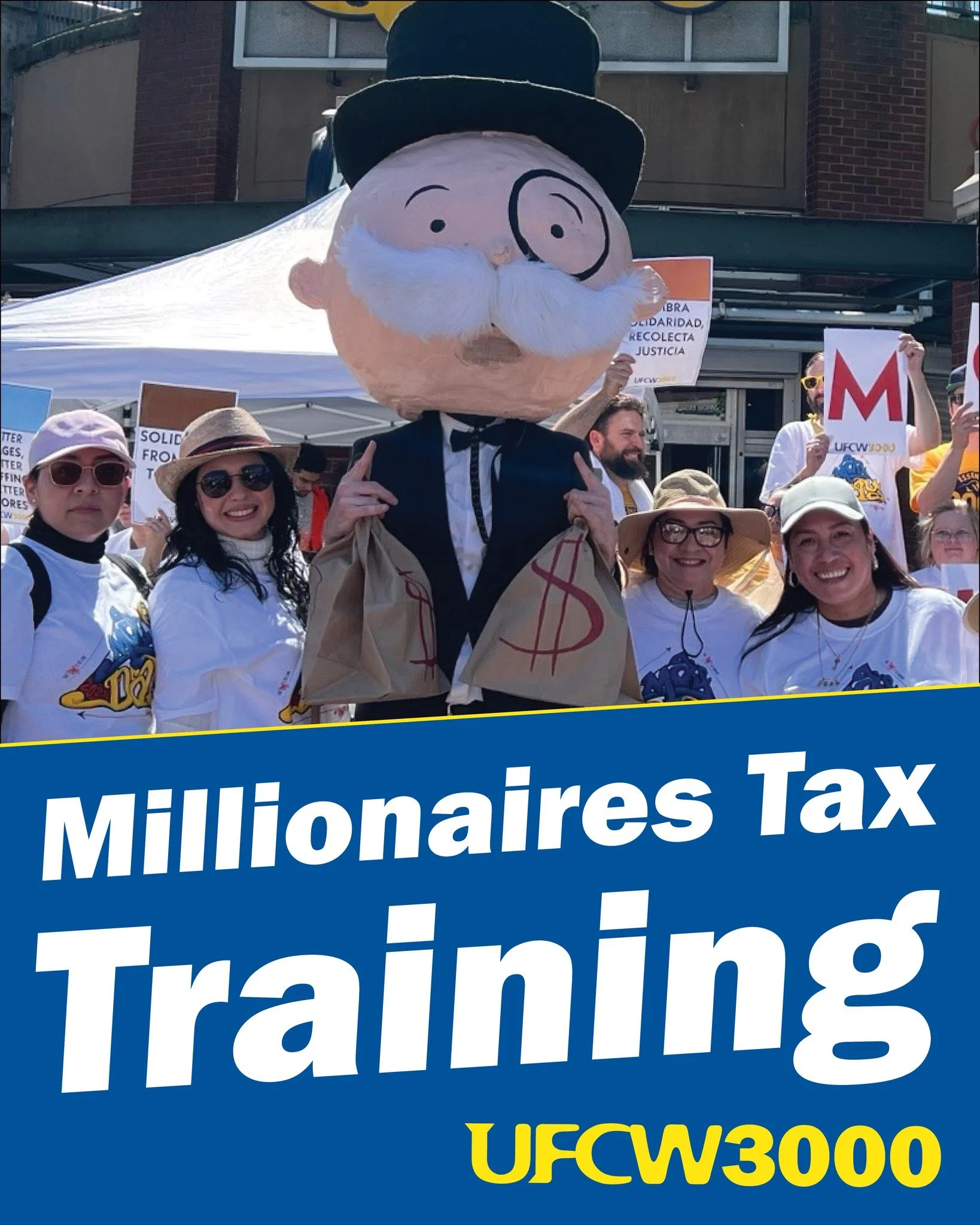 The new Millionaires Tax will make wealthy Washingtonians pay their fair share to fund free K-12 breakfast and lunch, tax rebates for working people, and tax breaks for small businesses. Sign up for a training on Tuesday May 5 at 9 am or 4 pm to lear