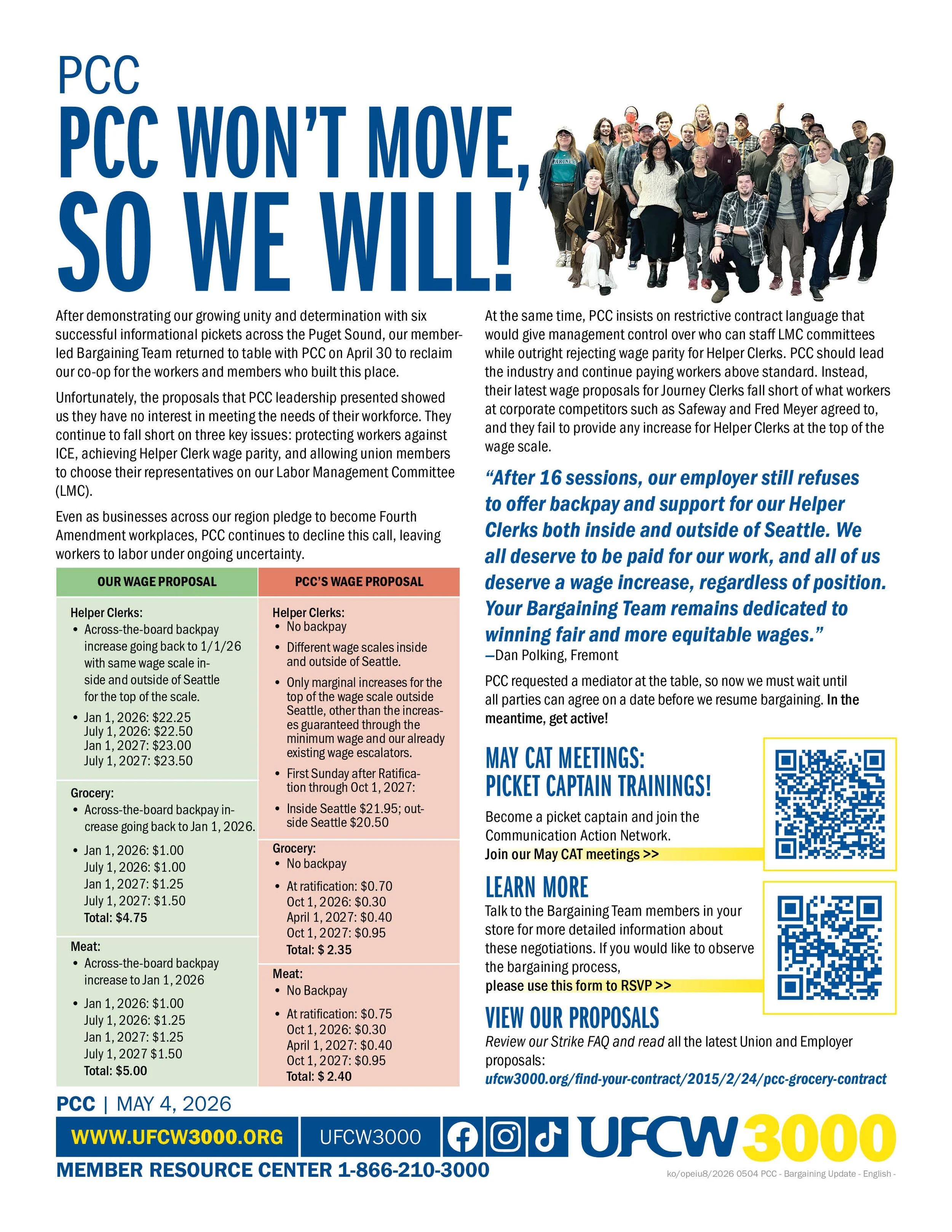 PCC Won’t Move, So We Will!