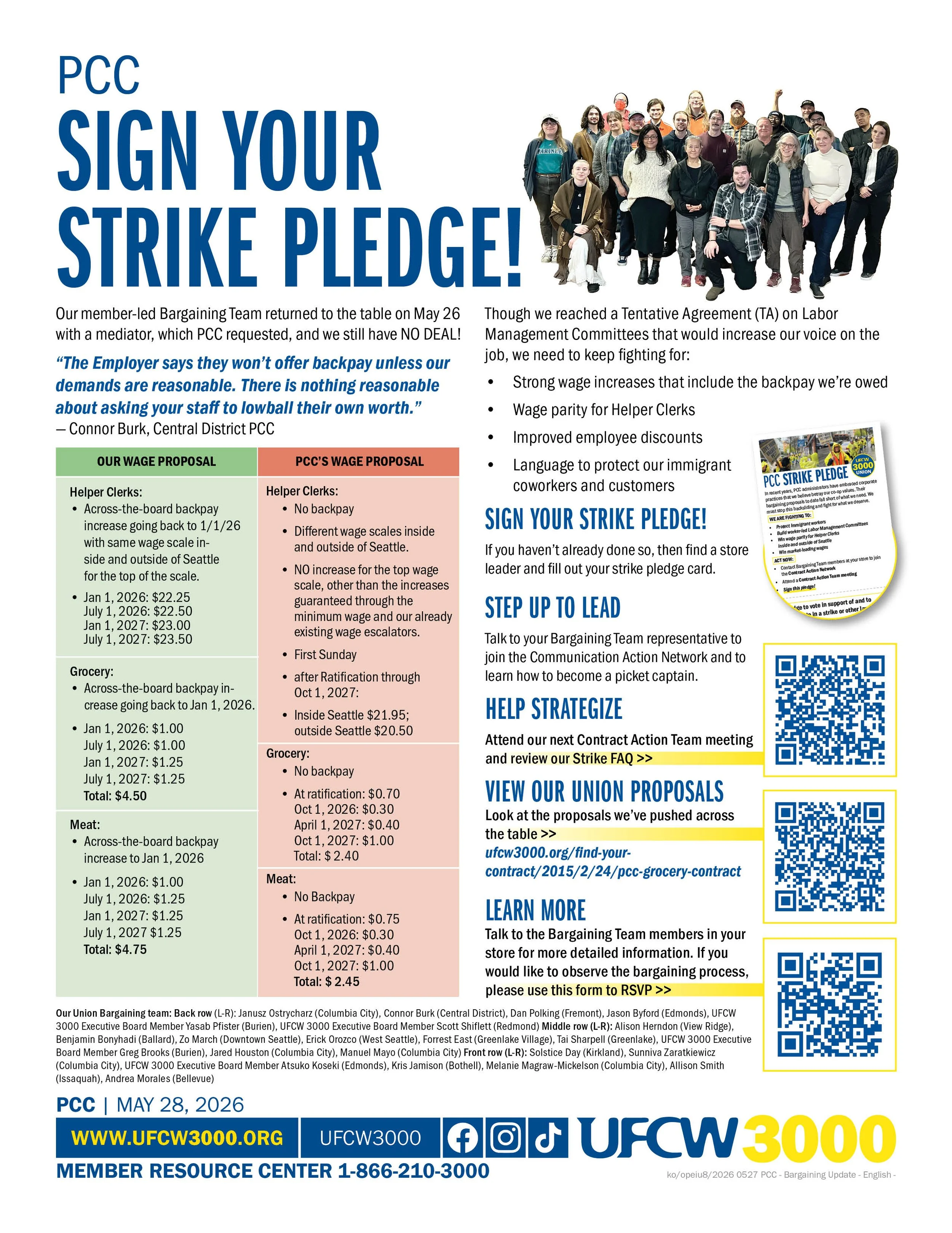 PCC Sign Your  Strike Pledge! 