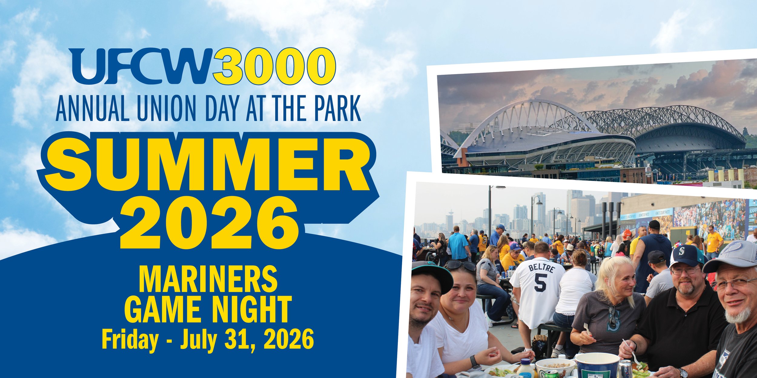 Annual Union Day at the Park - Mariners vs Minnesota Twins - Friday, July 31, 2026