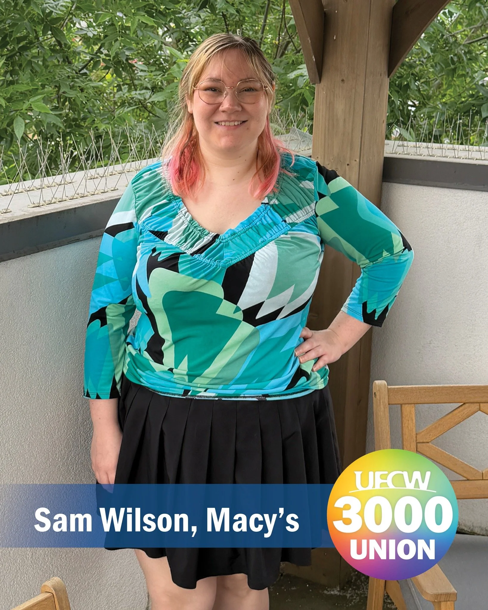 As a member of our member-led Bargaining Team at Macy's, Sam Wilson sits across the table from executives and fights for better pay, better schedules, and better stores. Her voice has been crucial in our negotiations over benefits and working conditi
