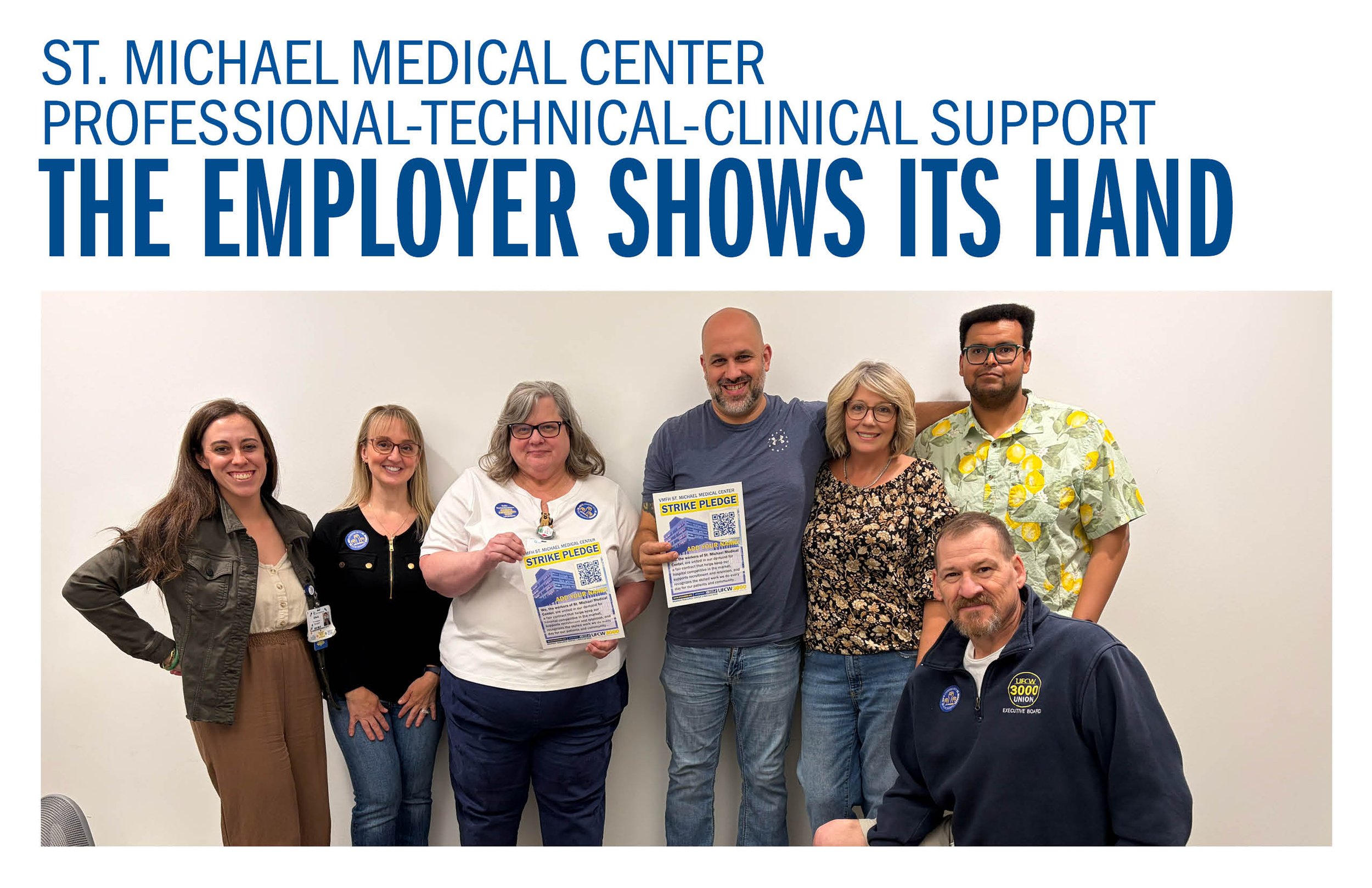 St. Michael Medical Center Professional-Technical-Clinical Support Bargaining Update